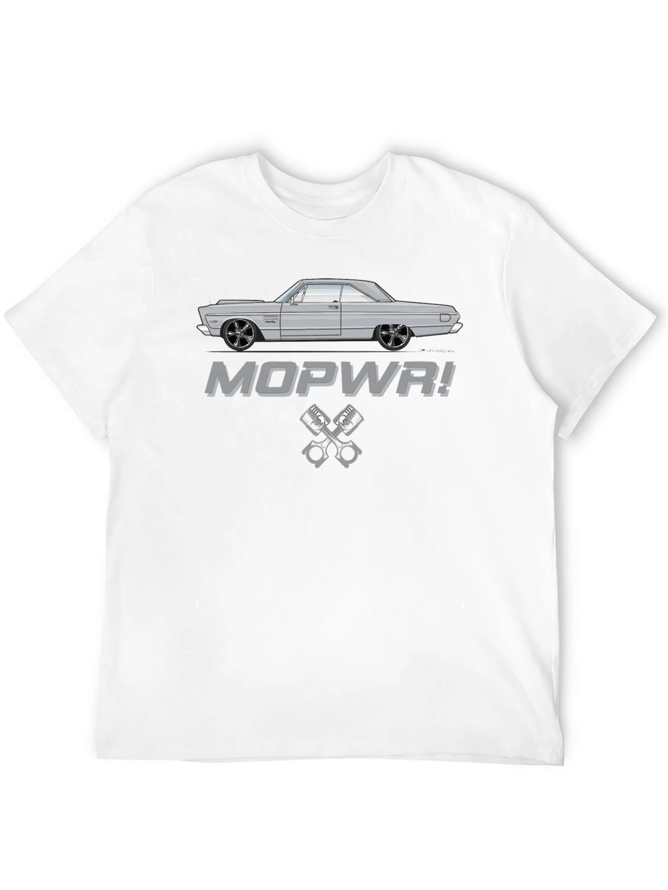 MOPWR! Classic Car T-Shirt - Cool Automotive Design