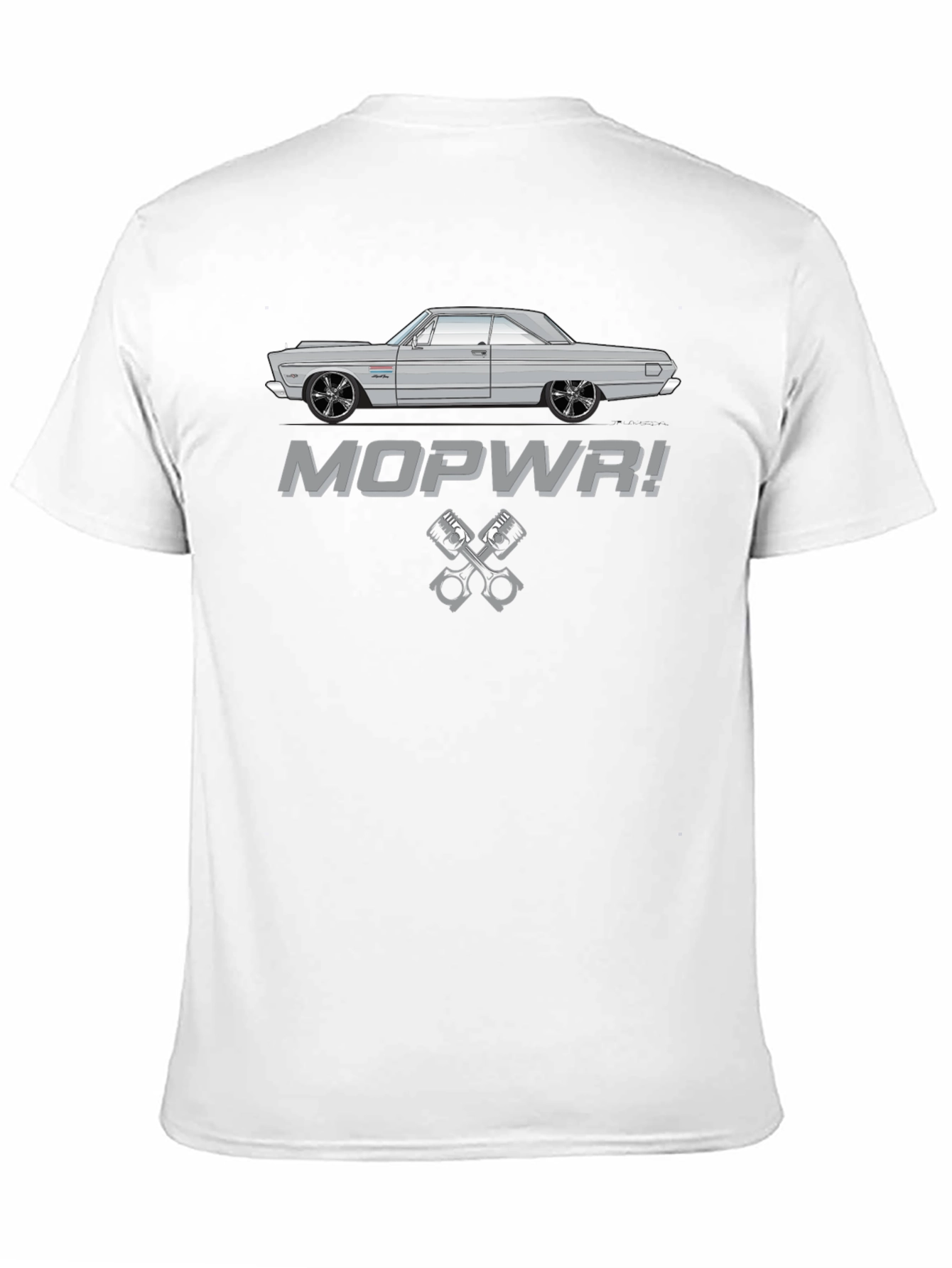 MOPWR! Classic Car T-Shirt - Cool Automotive Design