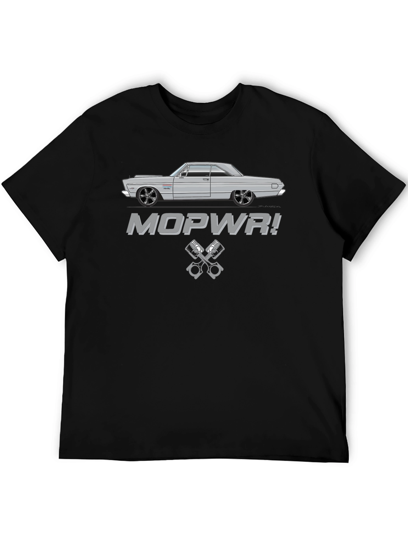 MOPWR! Classic Car T-Shirt - Cool Automotive Design
