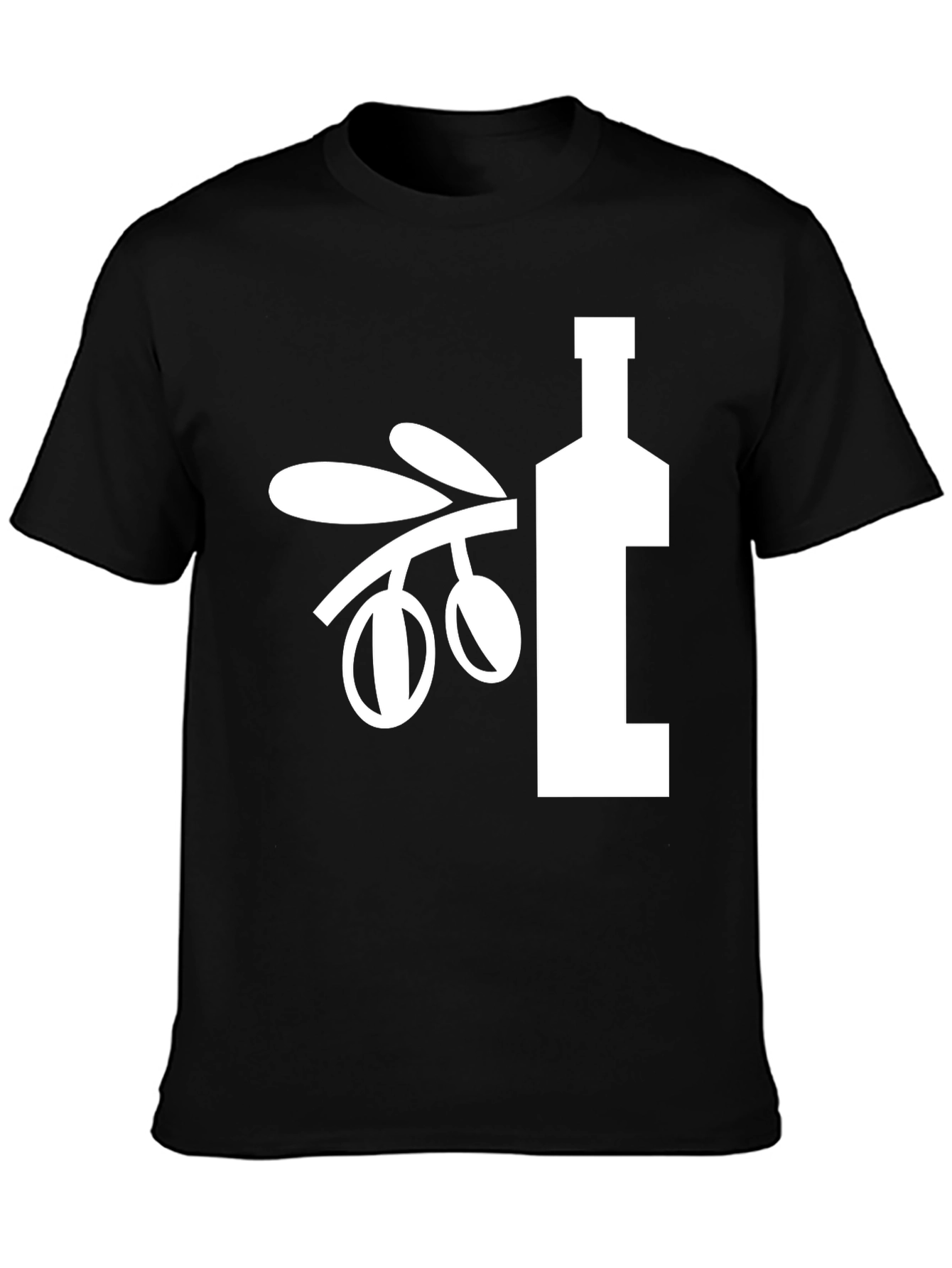 Olive Branch & Oil Bottle Graphic Tee