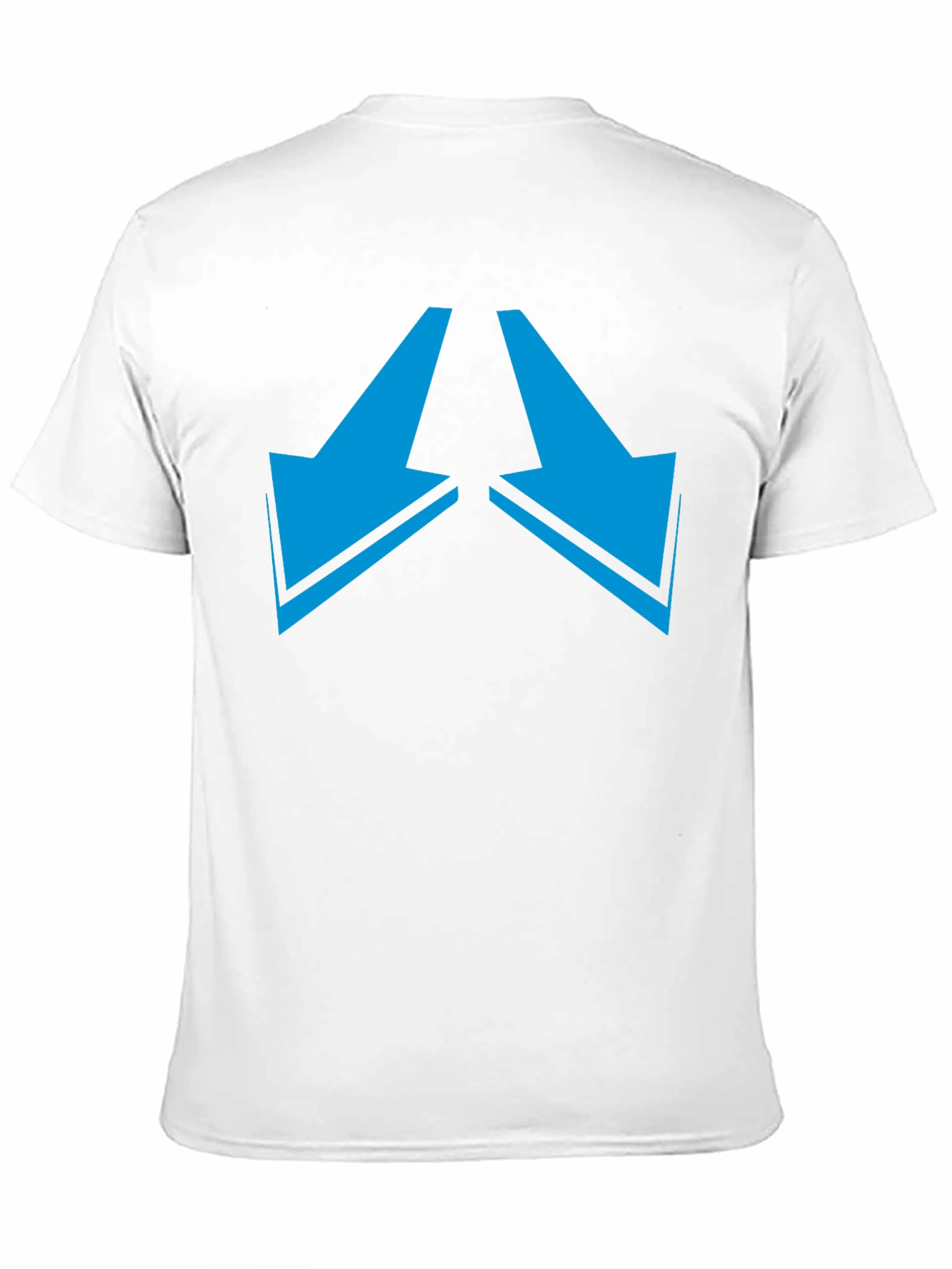 Black Tee with Arrows Pointing Down