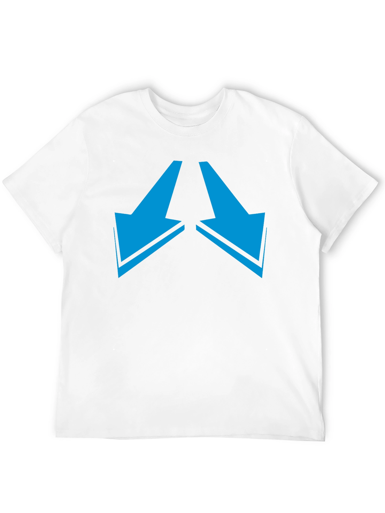 Black Tee with Arrows Pointing Down