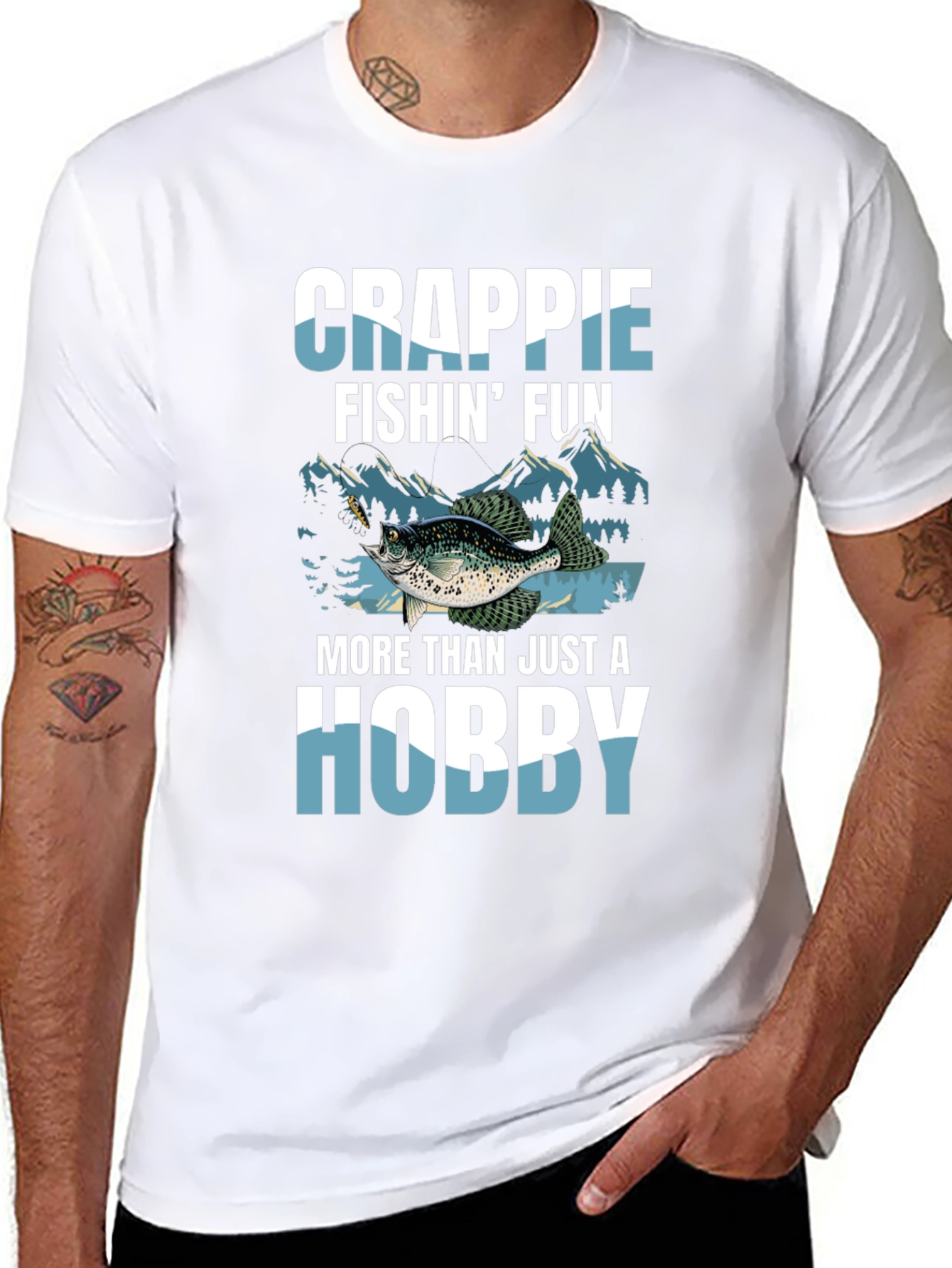 Crappie Fishing Fun Hobby T-Shirt