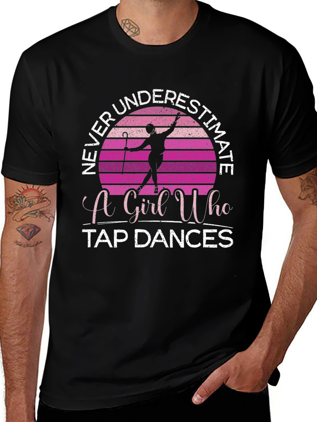 Never Underestimate a Girl Who Tap Dances T-Shirt