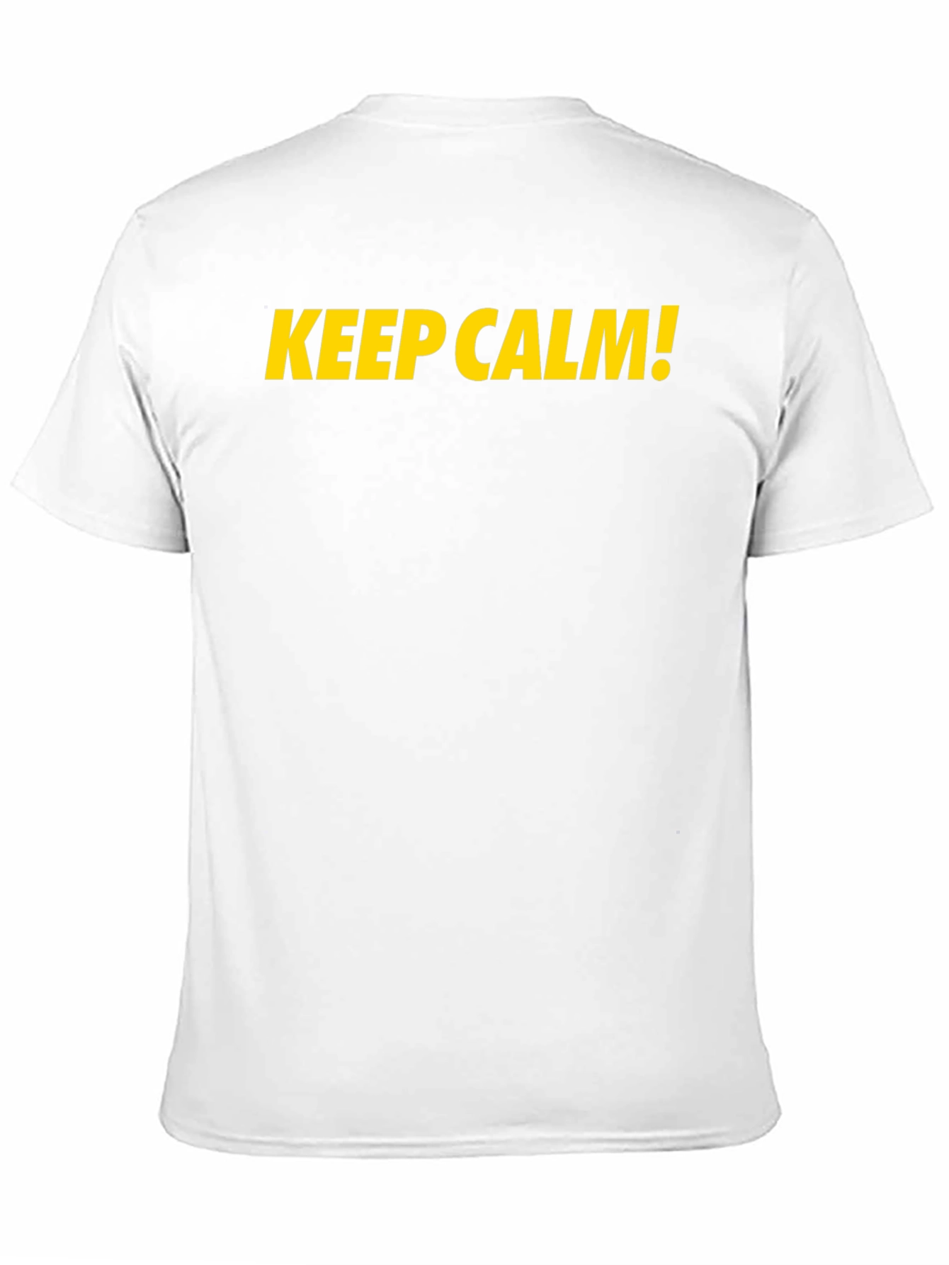 Keep Calm Graphic Tee - Black Cotton Casual T-Shirt