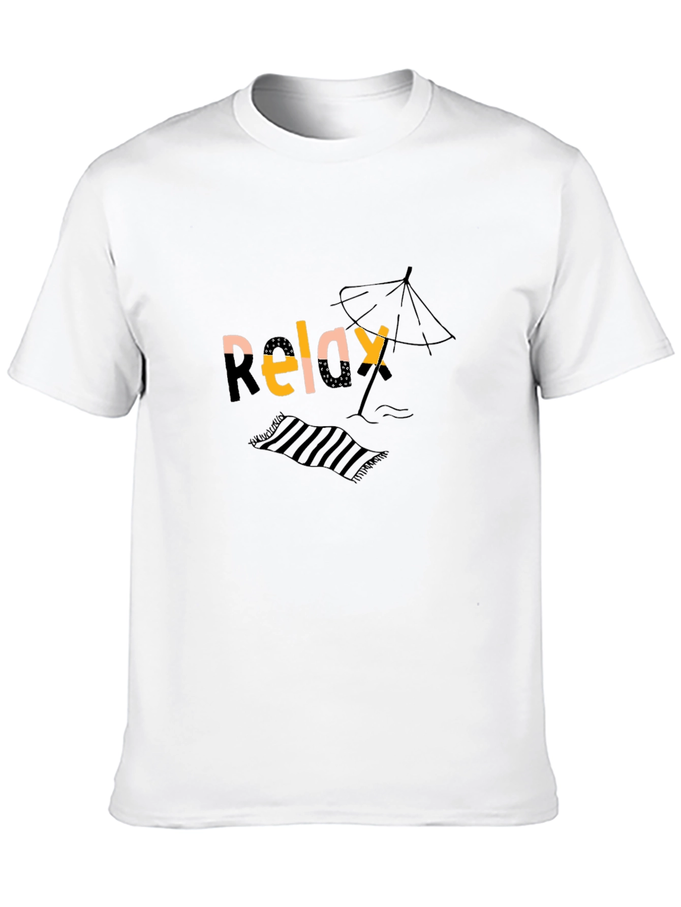 Relax Graphic Black T-Shirt