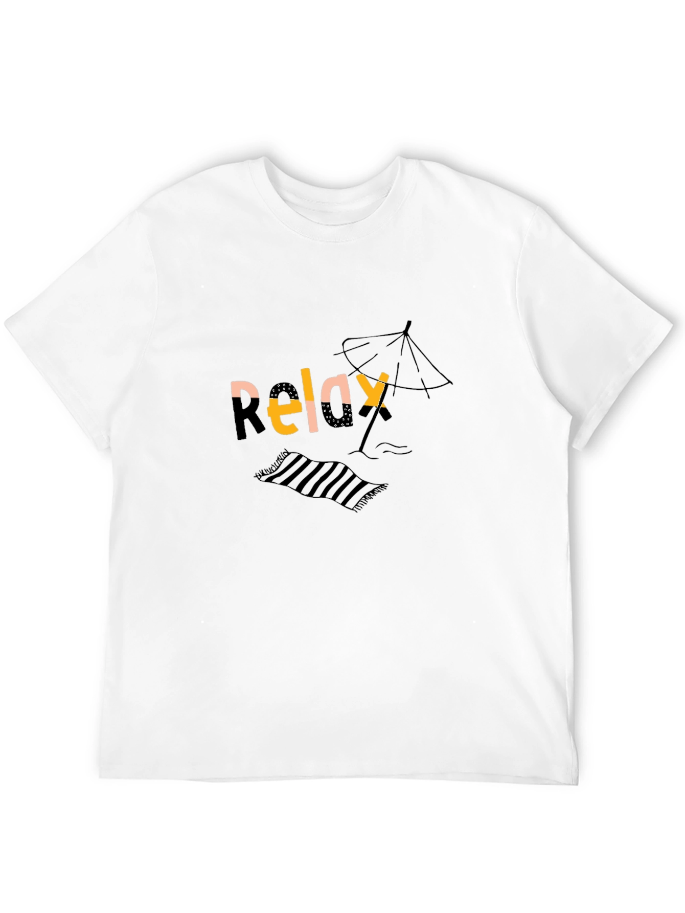 Relax Graphic Black T-Shirt