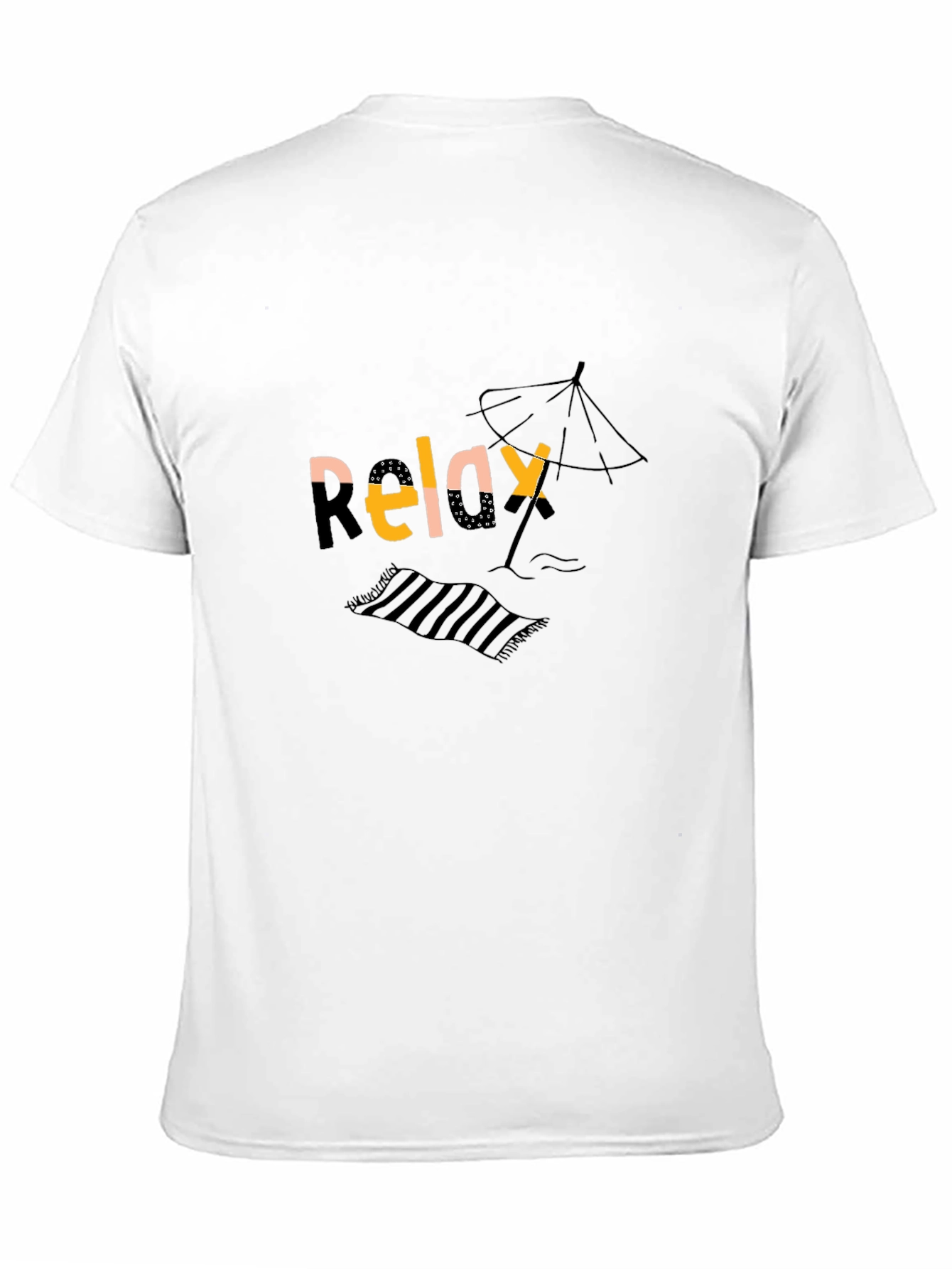 Relax Graphic Black T-Shirt