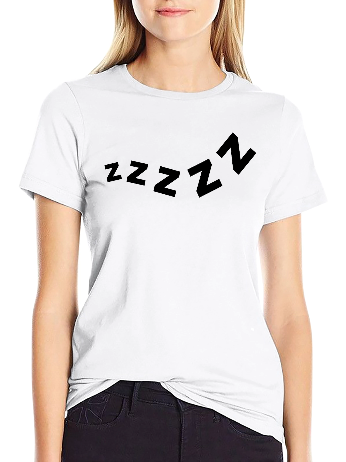 Sleepy Z T-Shirt - Black Cotton Sleep Tee
