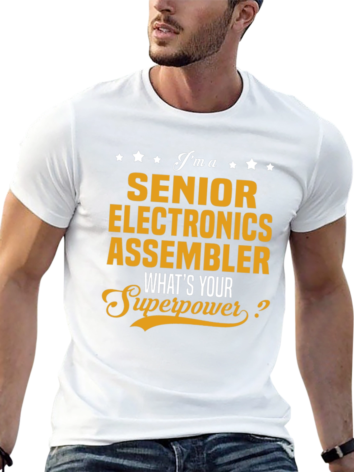 Senior Electronics Assembler Superpower T-Shirt