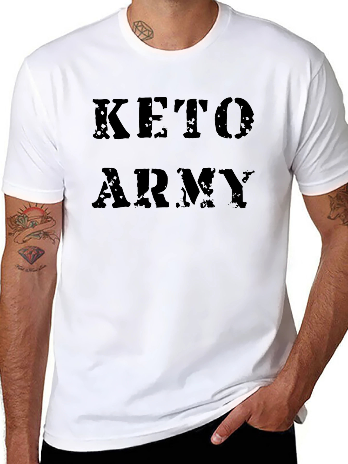 Keto Army Black T-Shirt