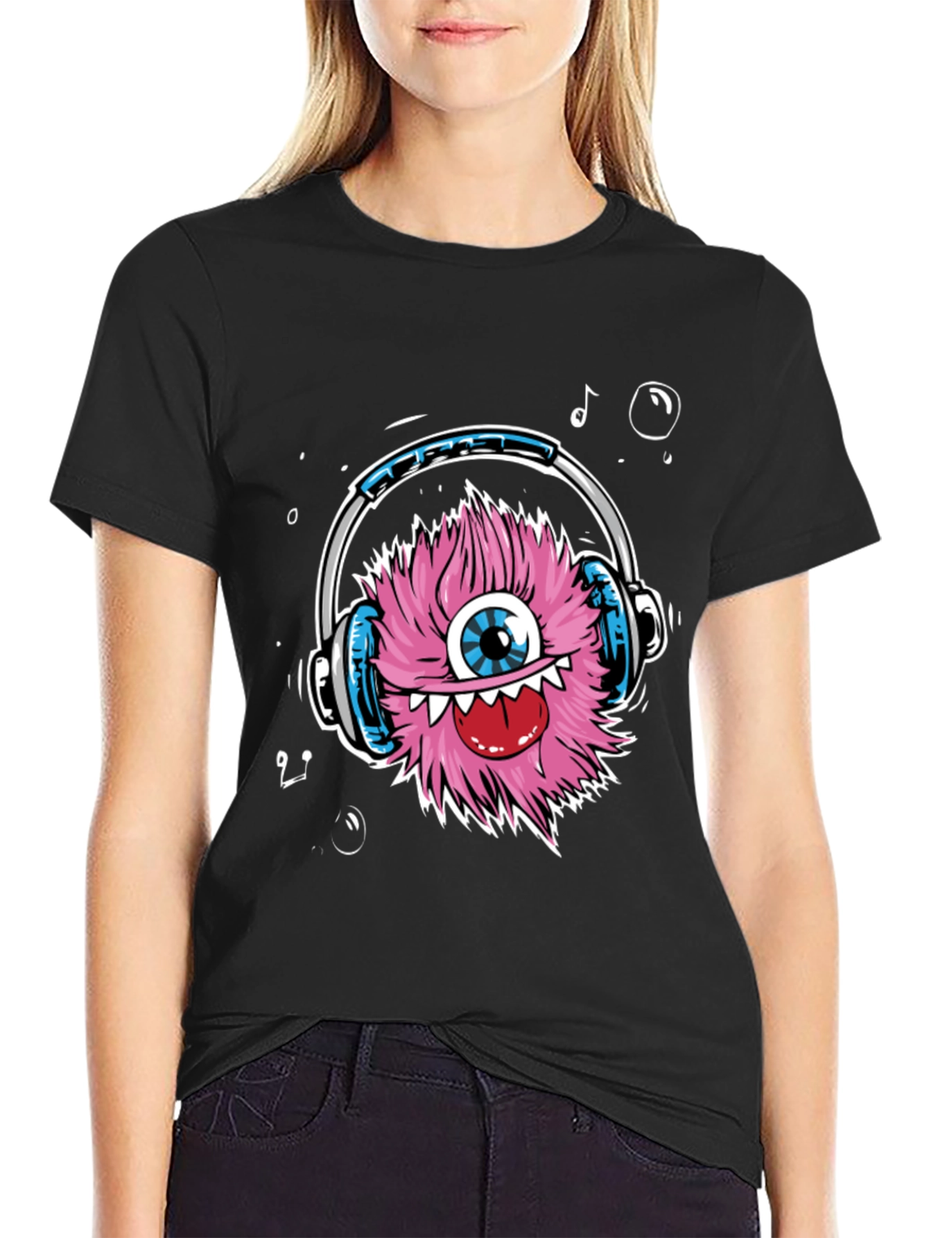 Monster DJ Graphic Tee - Cool Black T-Shirt