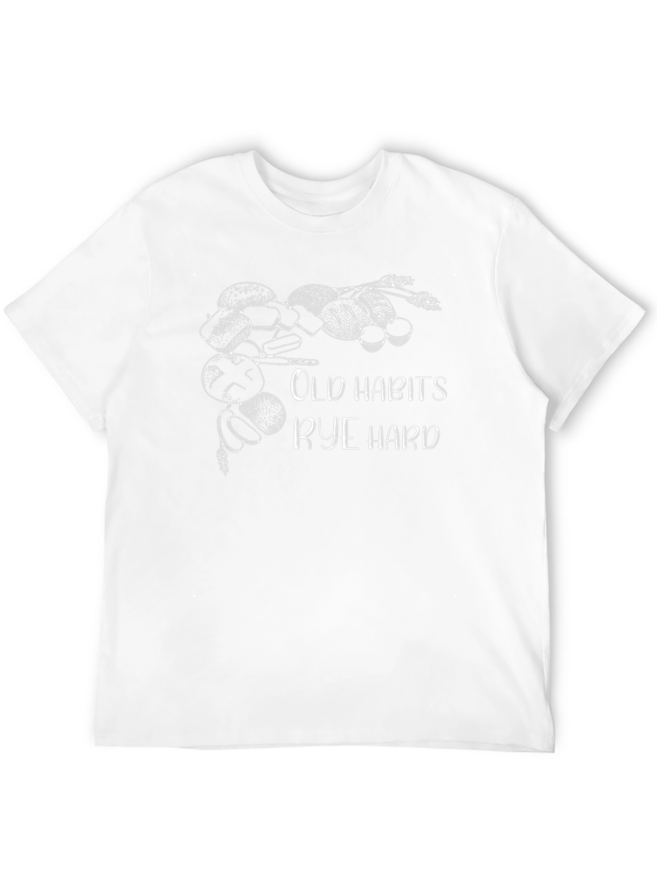 Old Habits Rye Hard Black T-Shirt