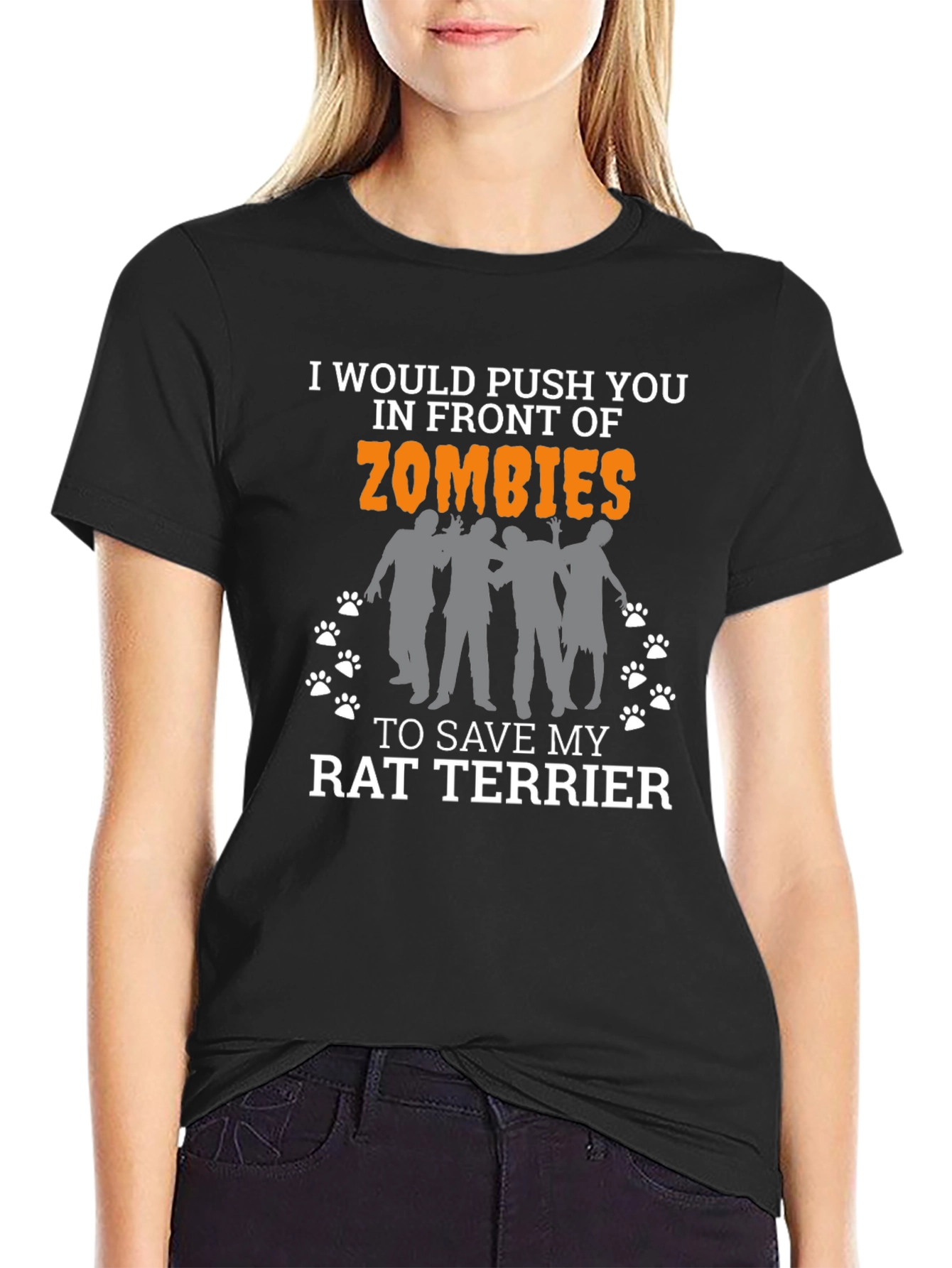 Rat Terrier Zombie T-Shirt - Funny Dog Lover Tee