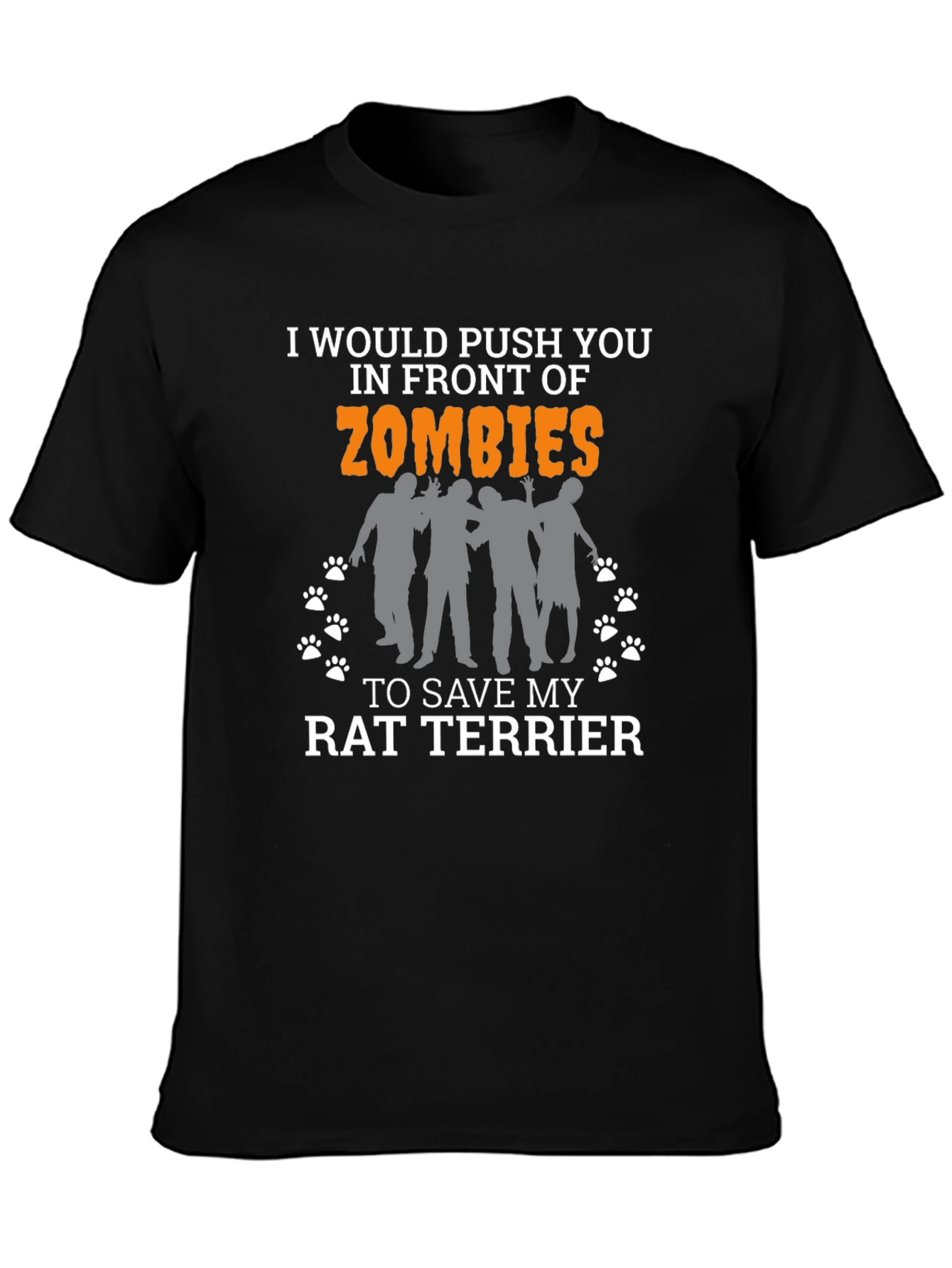 Rat Terrier Zombie T-Shirt - Funny Dog Lover Tee