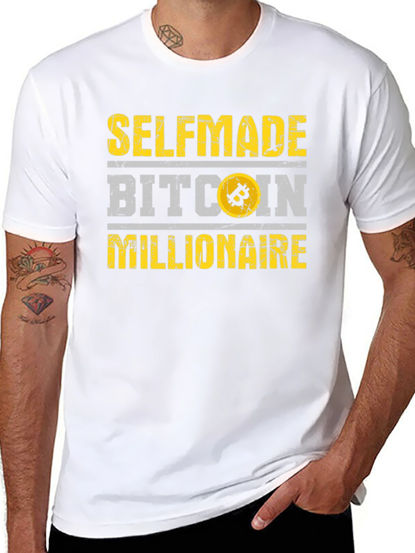 Selfmade Bitcoin Millionaire T-Shirt