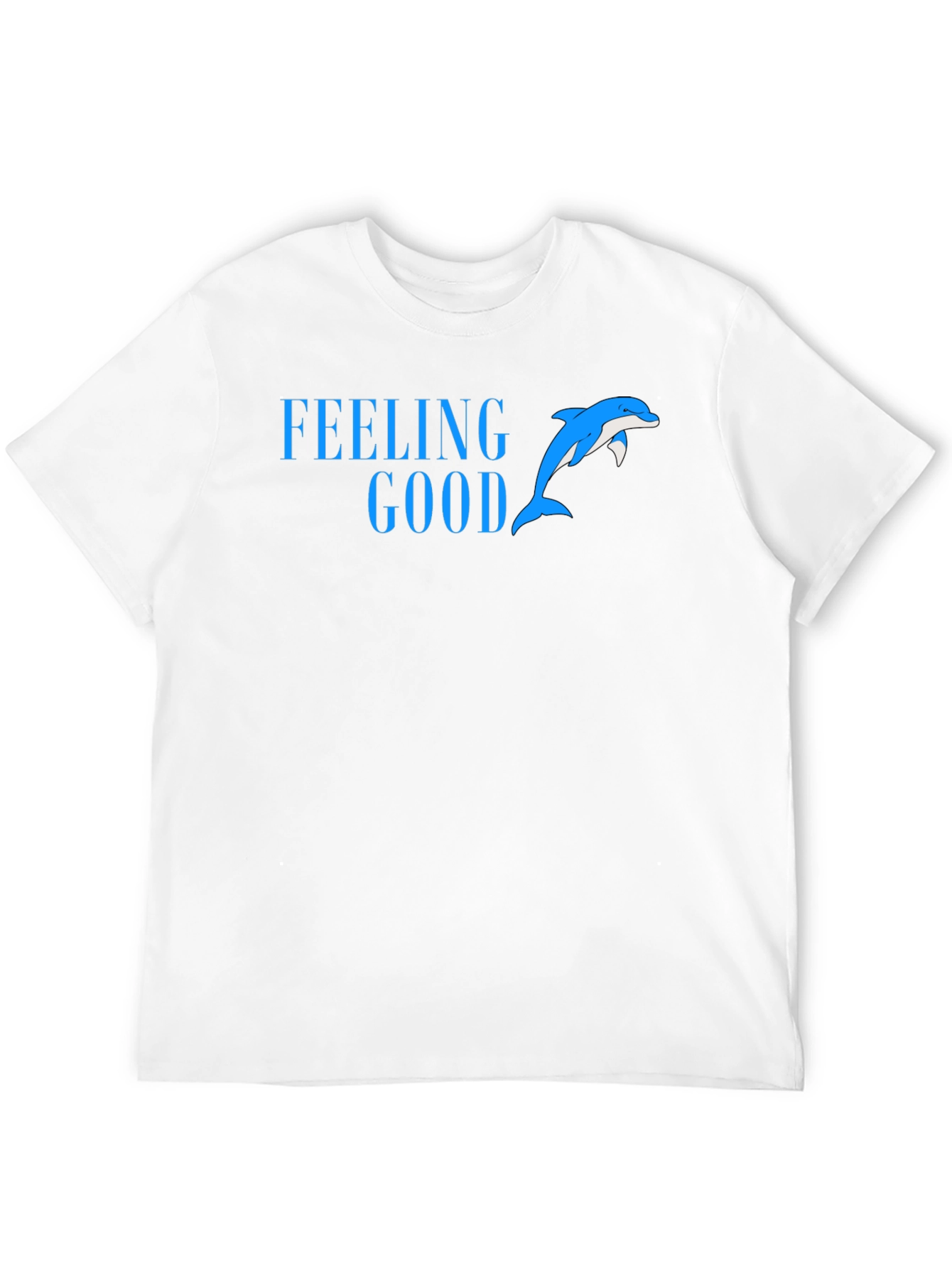 Feeling Good Dolphin Tee - Black Cotton Blend