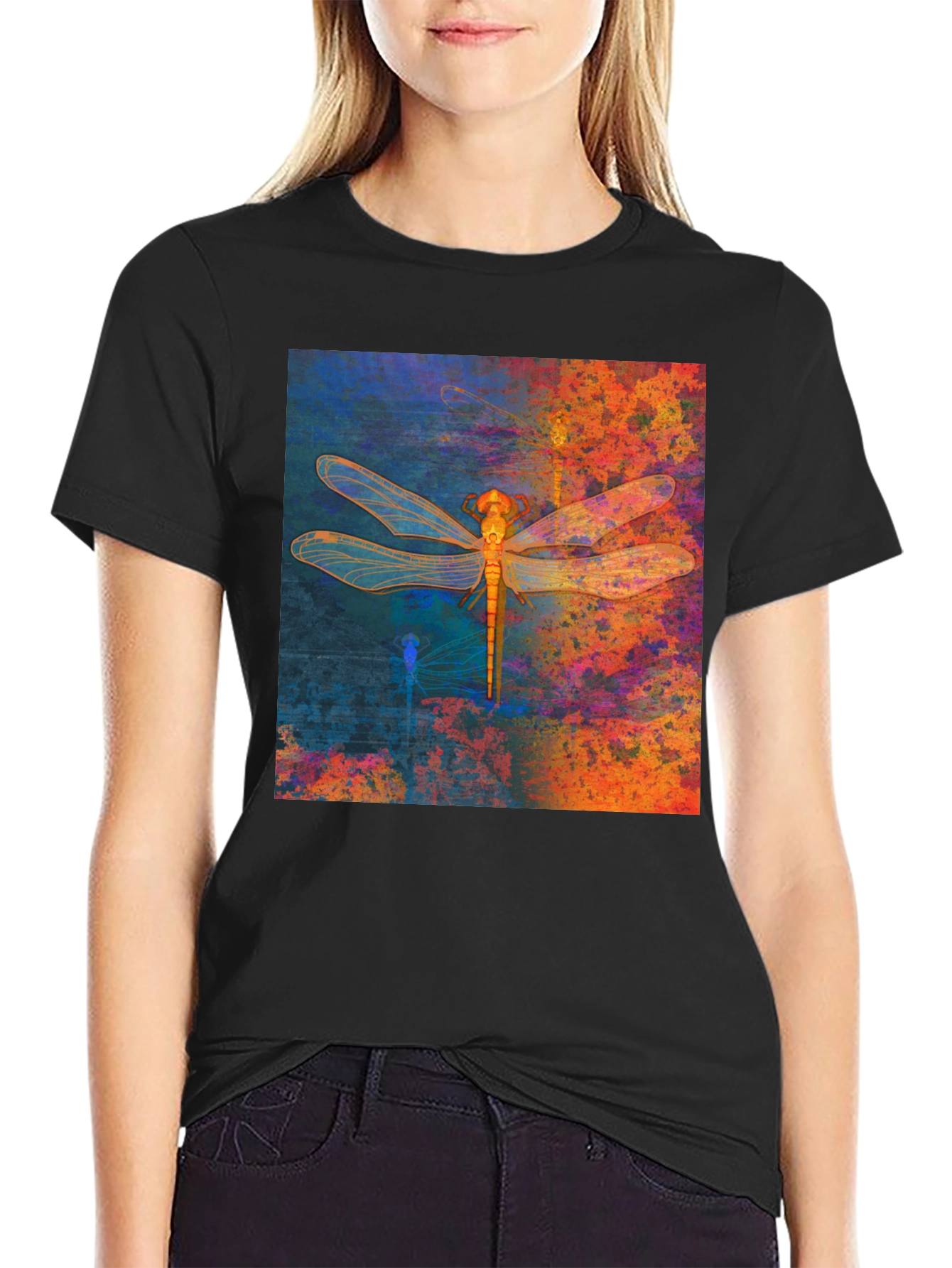 Dragonfly Graphic Tee - Unique Artistic Print