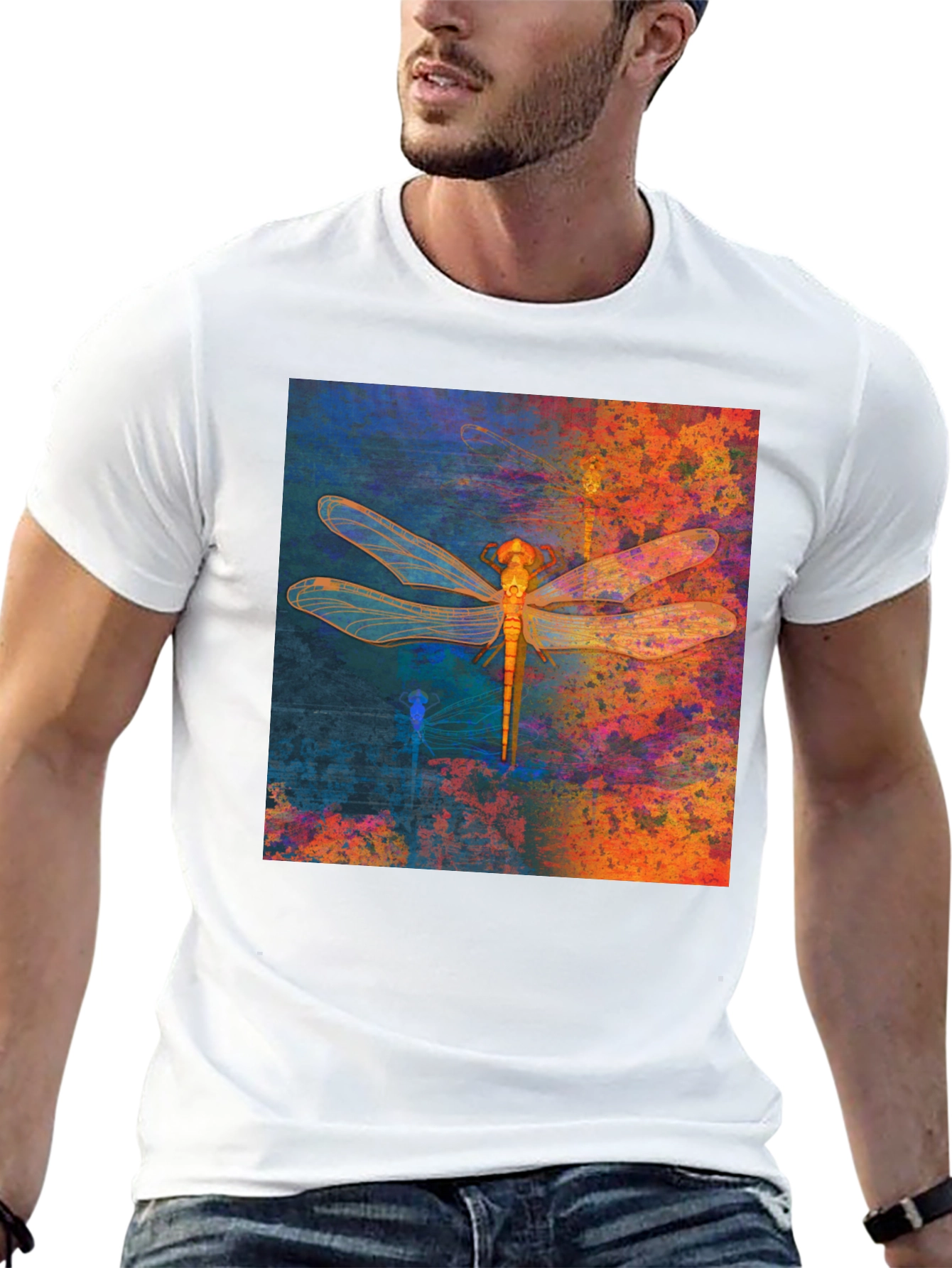 Dragonfly Graphic Tee - Unique Artistic Print