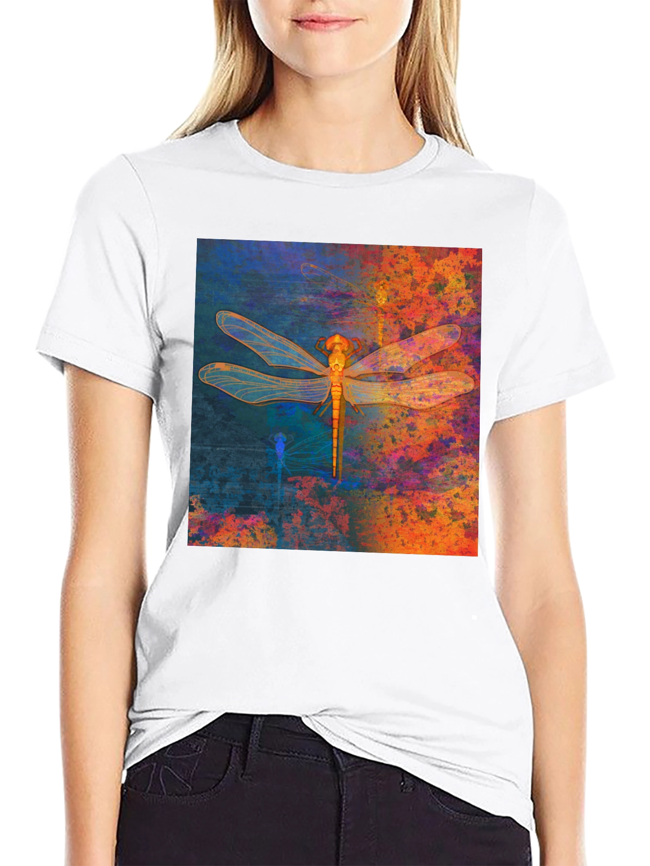 Dragonfly Graphic Tee - Unique Artistic Print