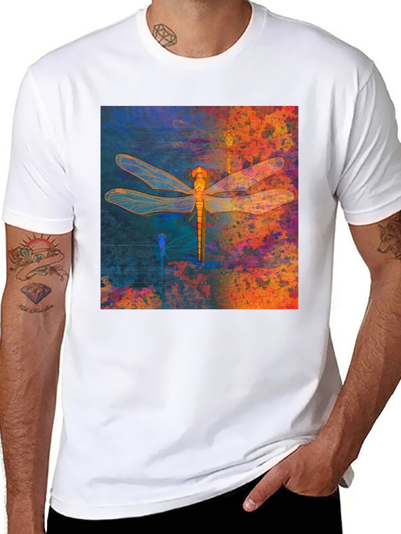 Dragonfly Graphic Tee - Unique Artistic Print