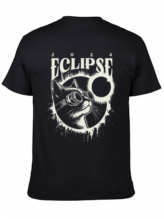 Eclipse Cat T-Shirt - 2024 Total Solar Eclipse Souvenir