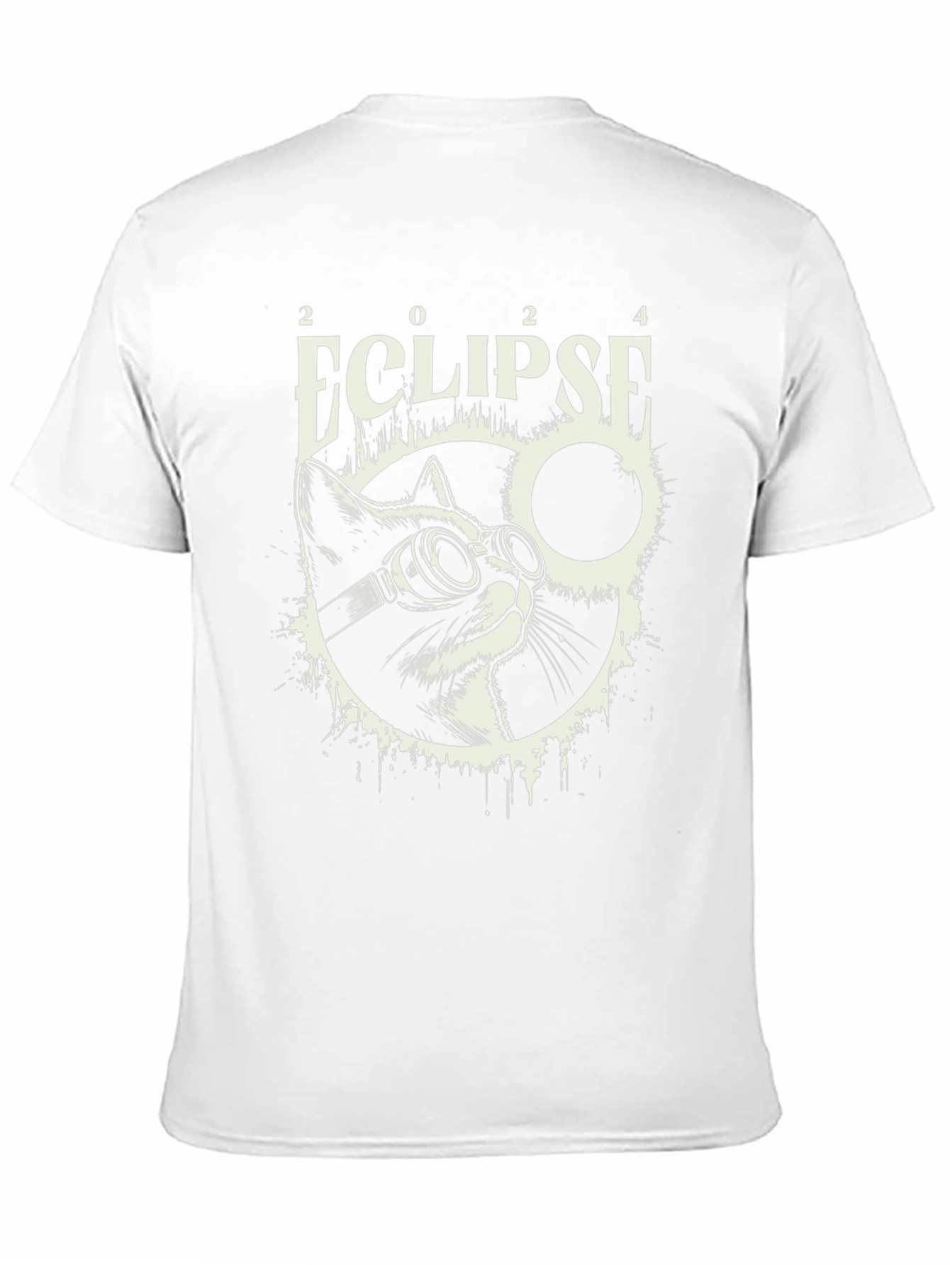 Eclipse Cat T-Shirt - 2024 Total Solar Eclipse Souvenir