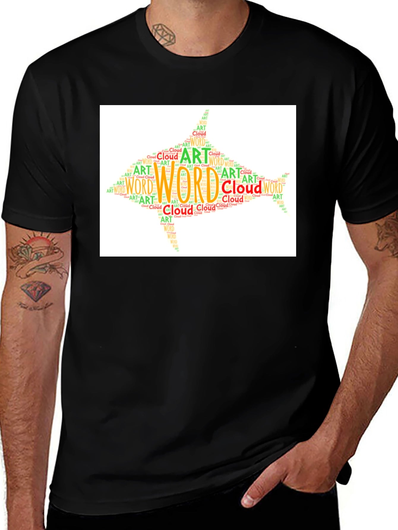Word Art Cloud T-Shirt - Unique Graphic Tee