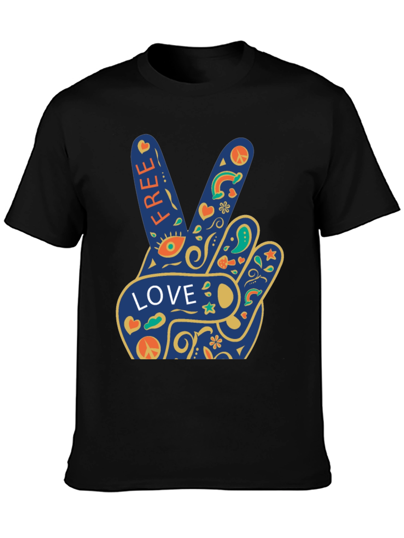 Peace Love Free Graphic T-Shirt