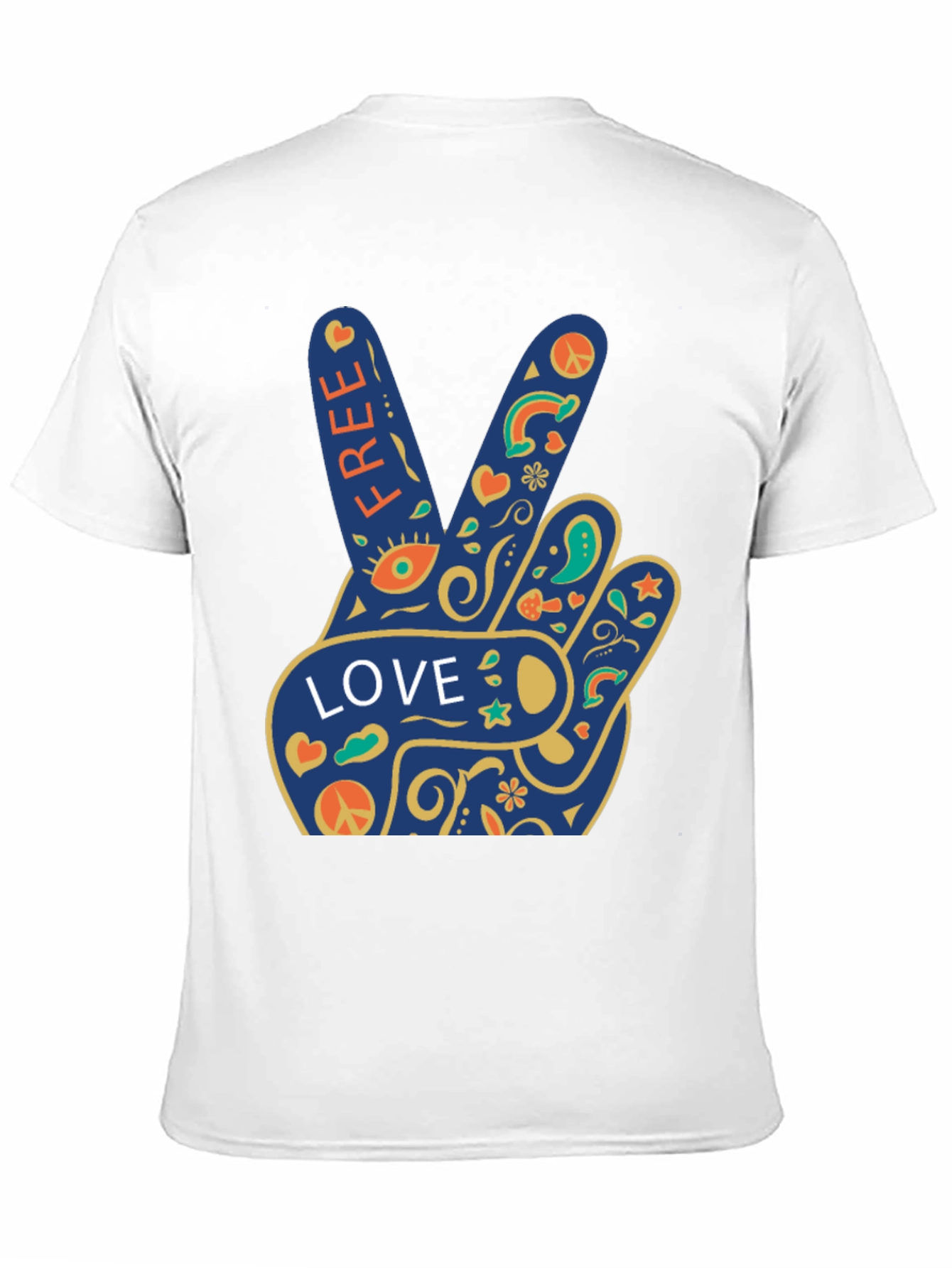 Peace Love Free Graphic T-Shirt
