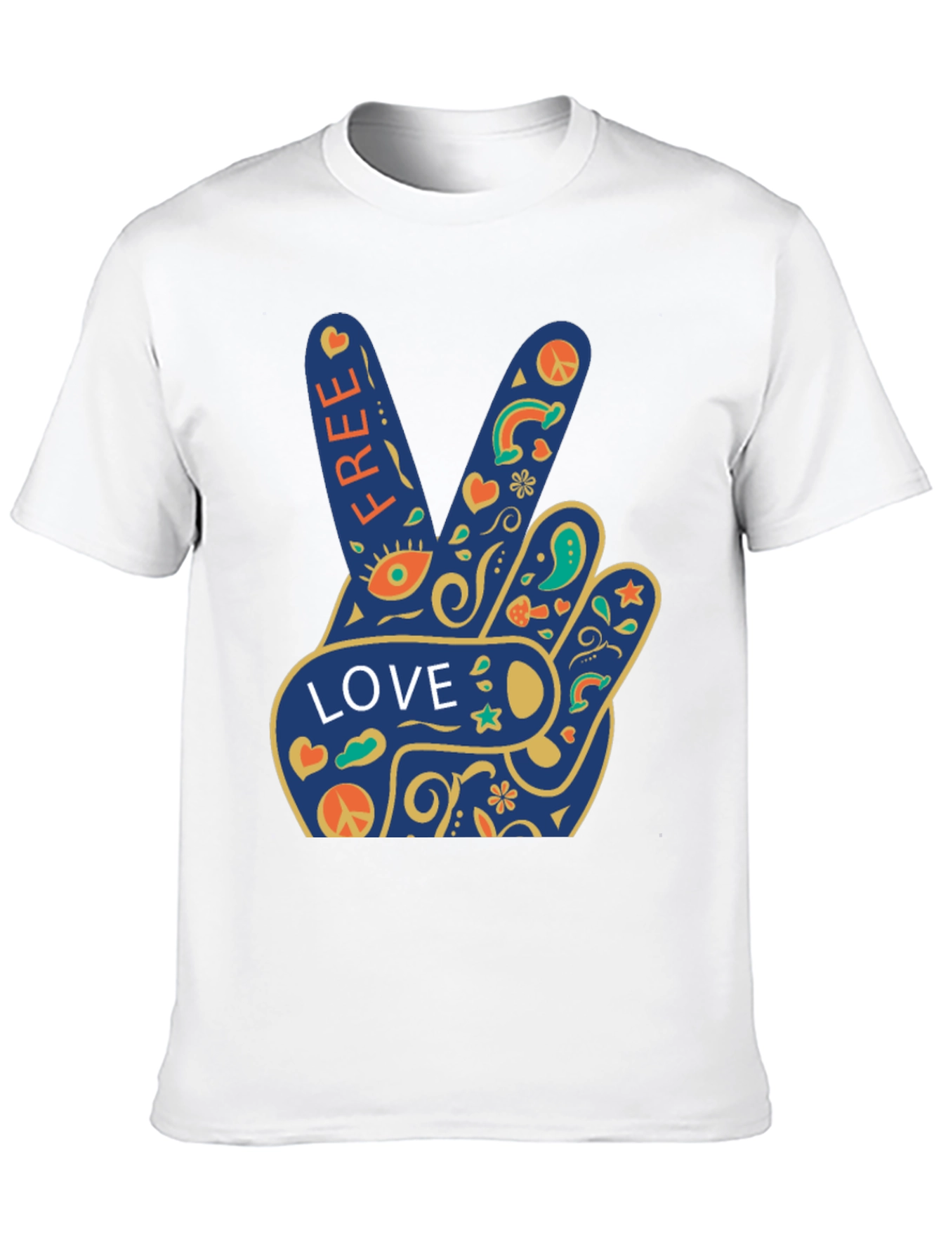Peace Love Free Graphic T-Shirt