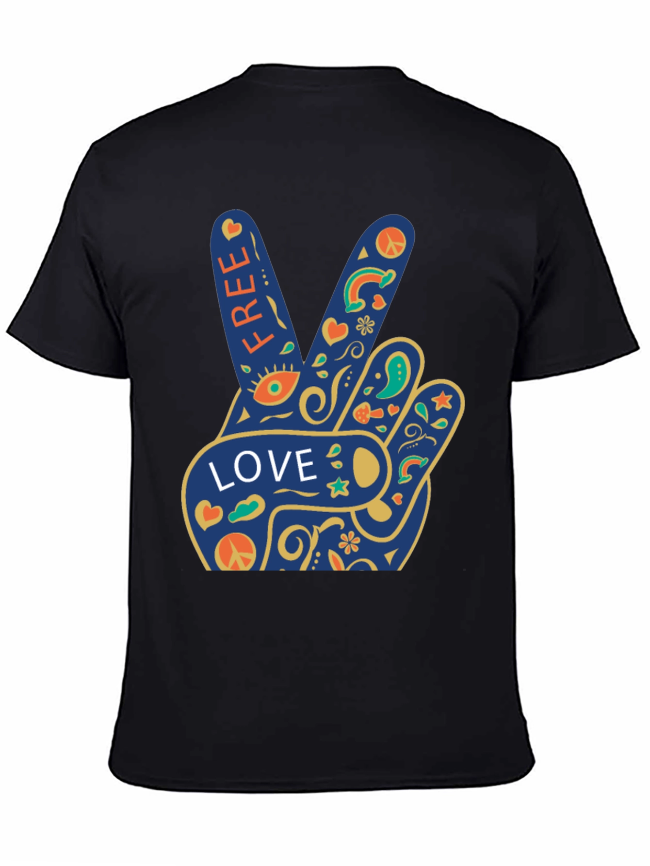 Peace Love Free Graphic T-Shirt