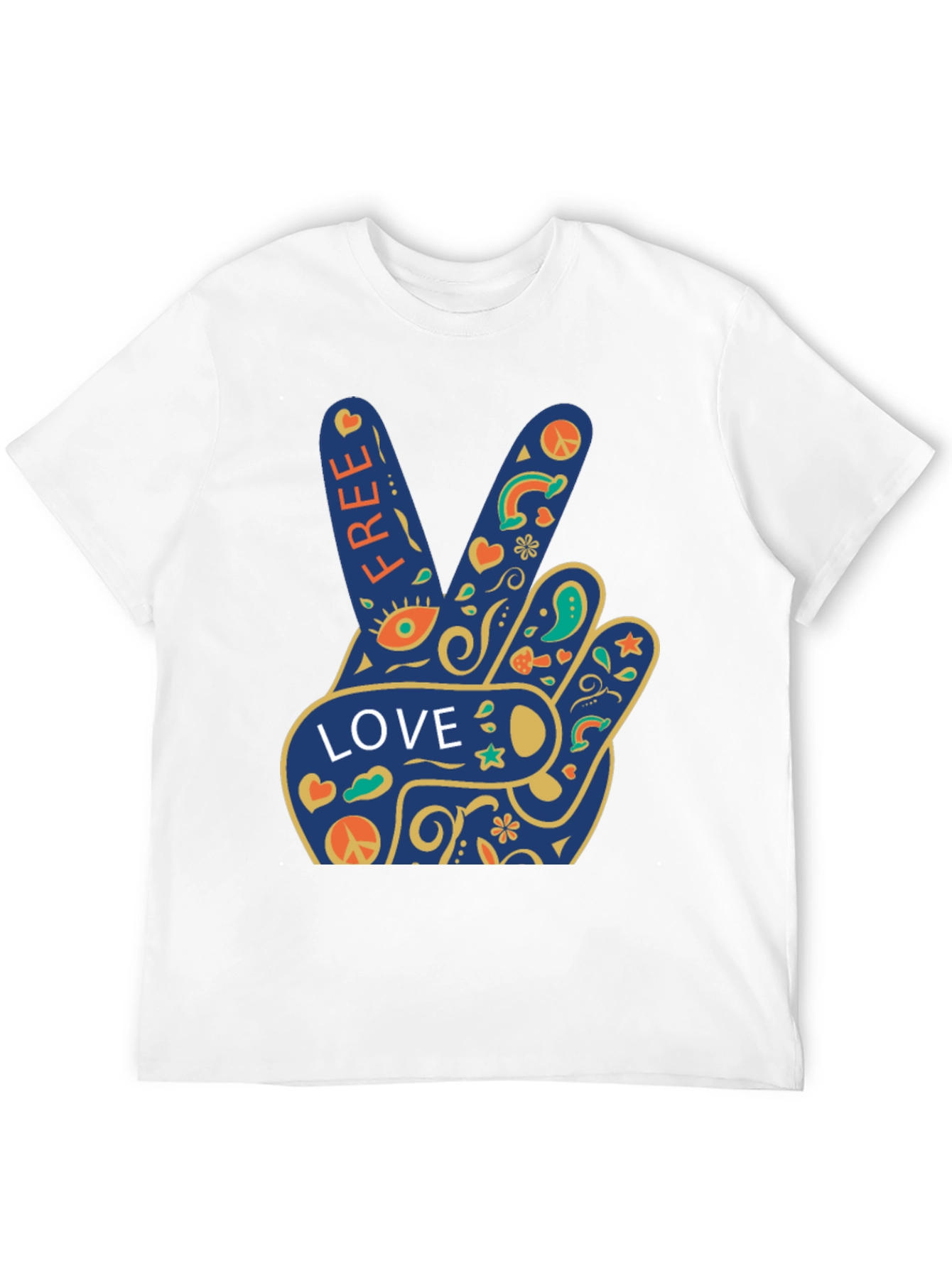Peace Love Free Graphic T-Shirt