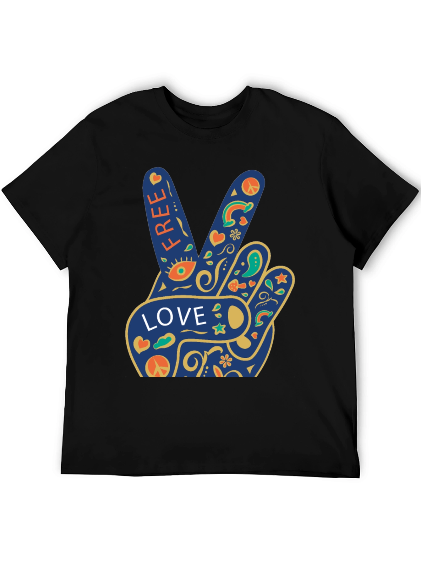 Peace Love Free Graphic T-Shirt