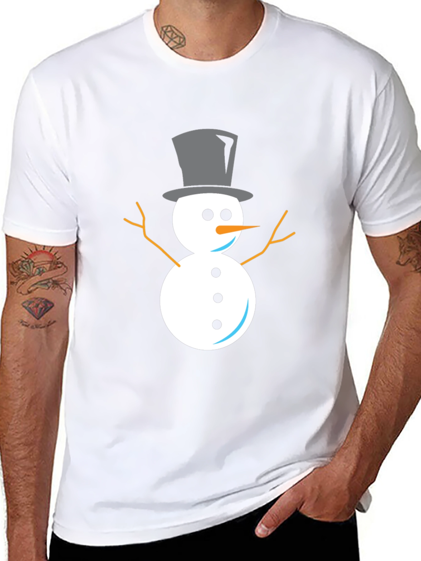 Snowman Graphic Tee - Classic Holiday Style