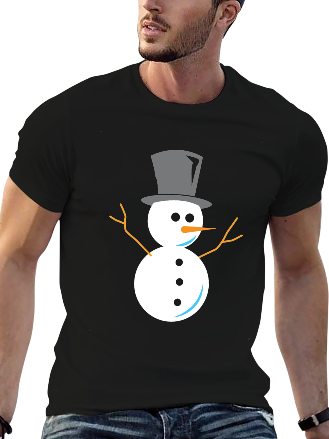 Snowman Graphic Tee - Classic Holiday Style