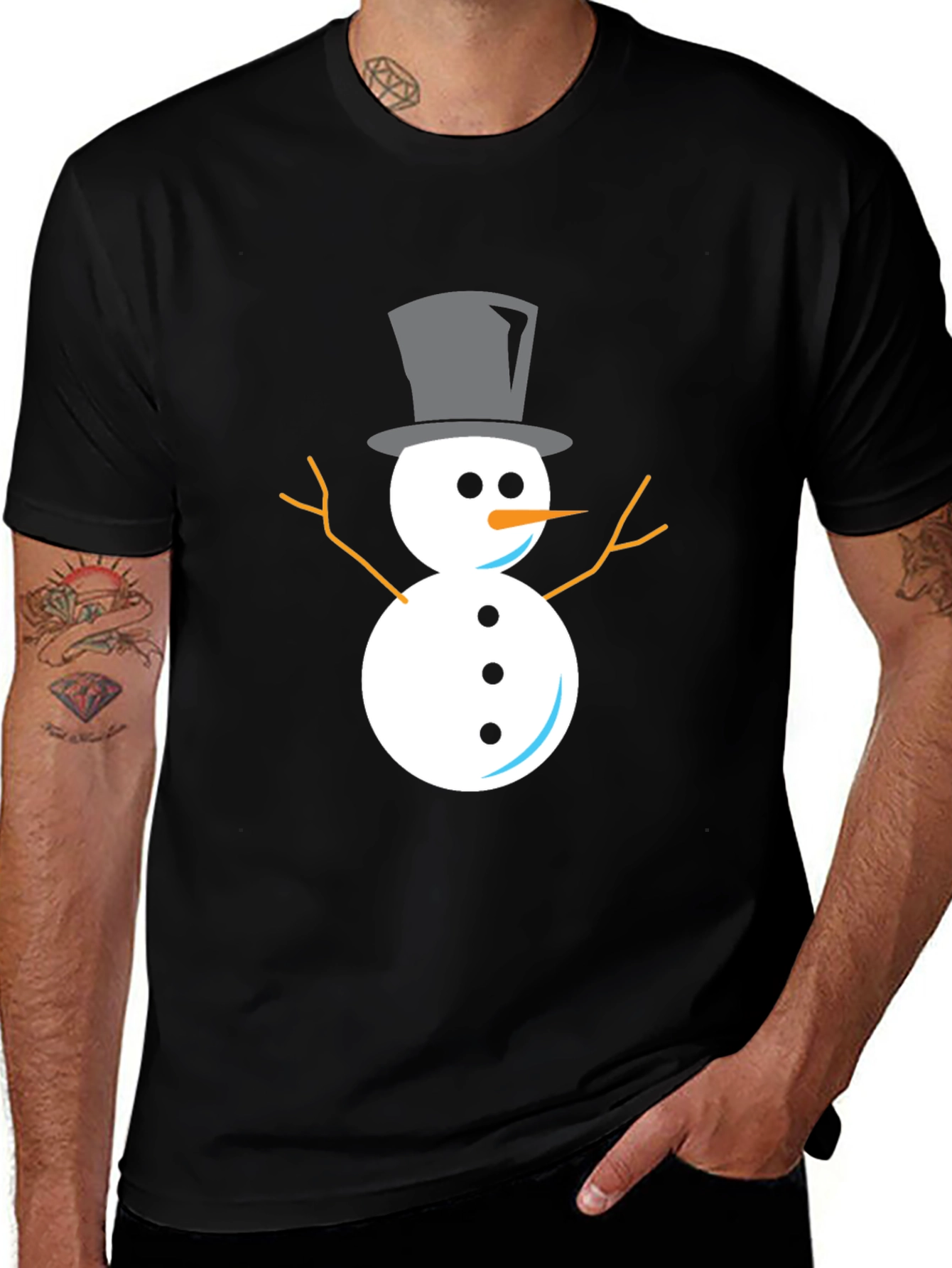 Snowman Graphic Tee - Classic Holiday Style