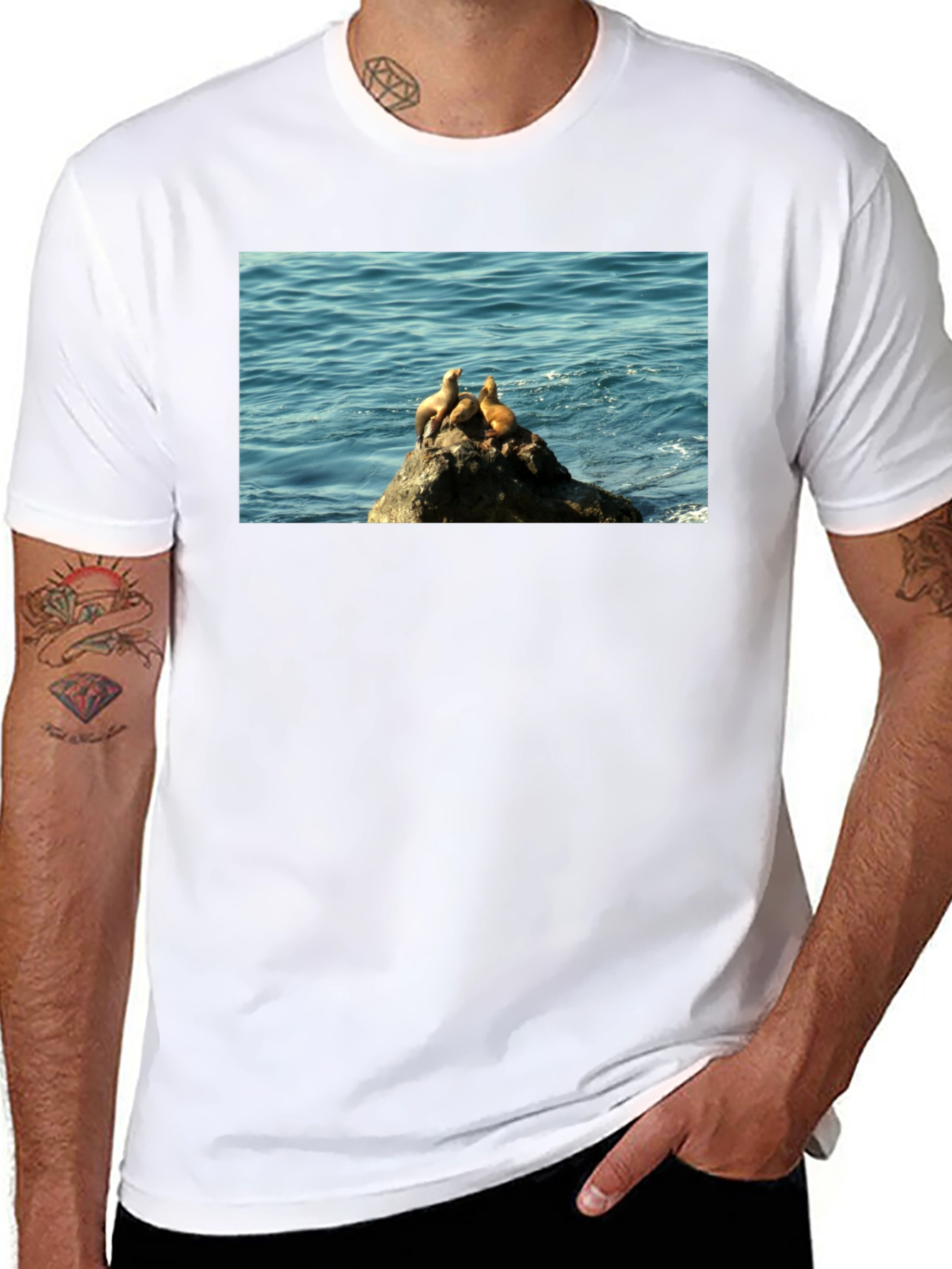 Seal Rock Black T-Shirt