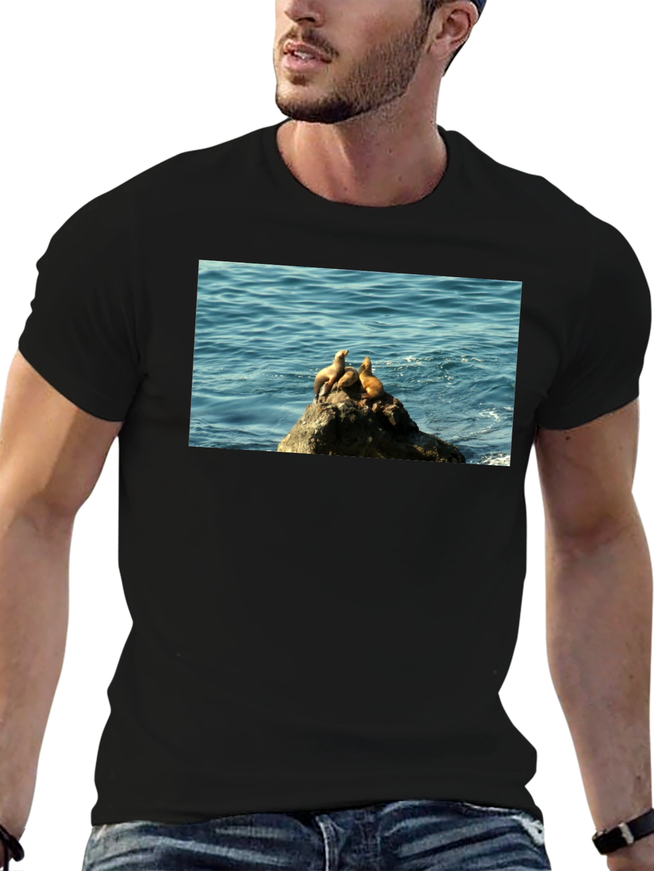 Seal Rock Black T-Shirt