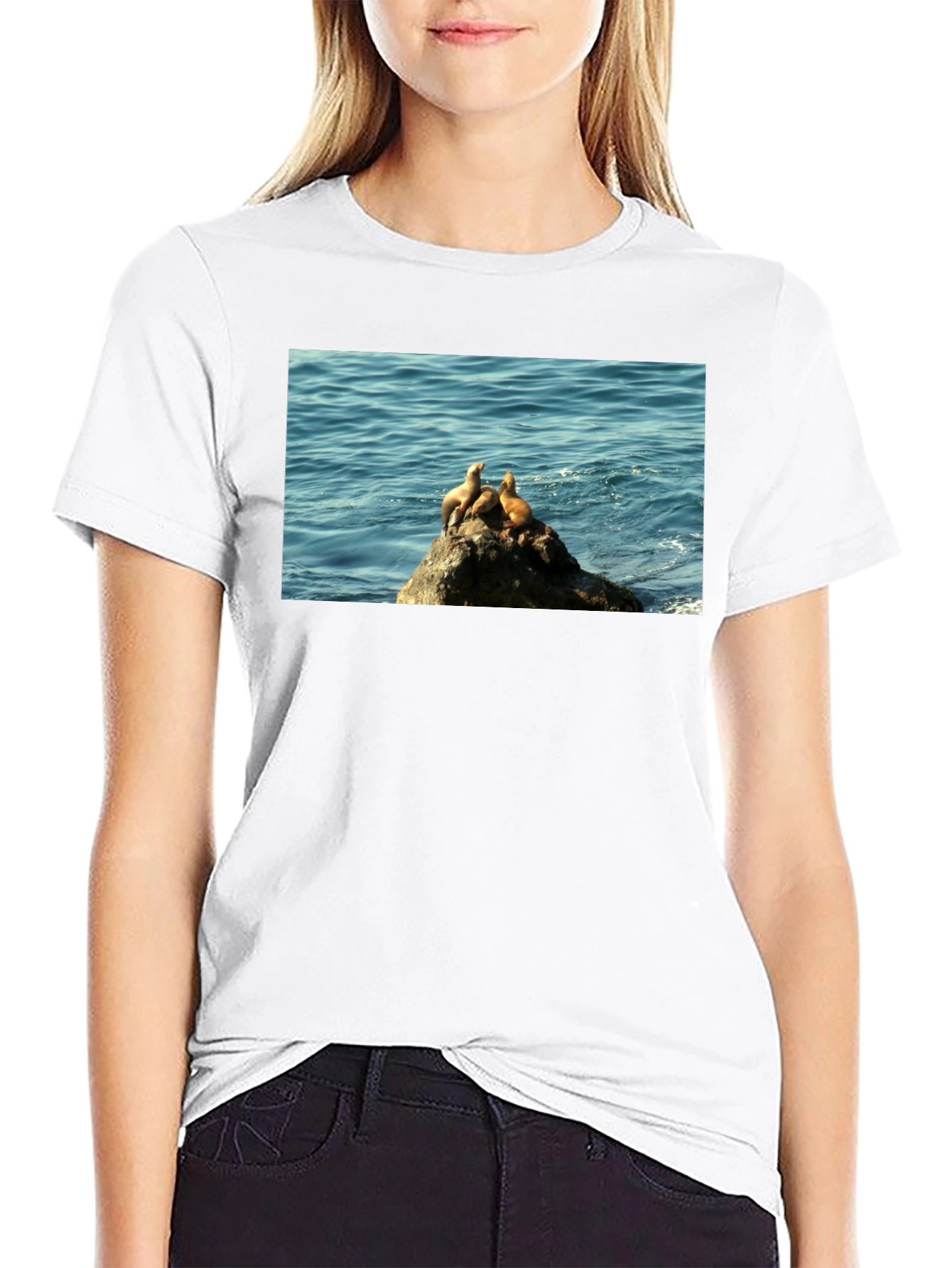 Seal Rock Black T-Shirt