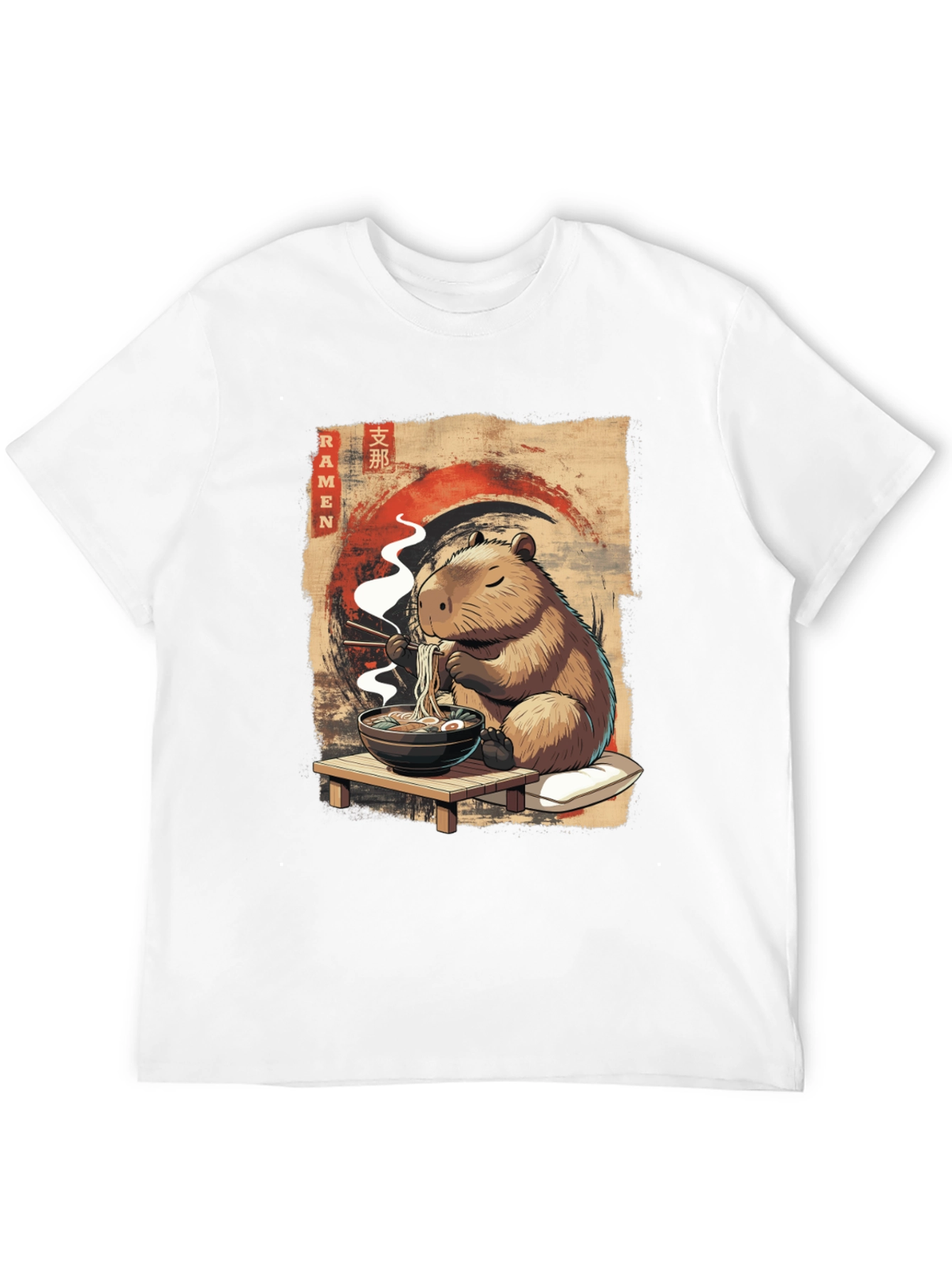 Capybara Ramen T-Shirt - Cute Anime Style