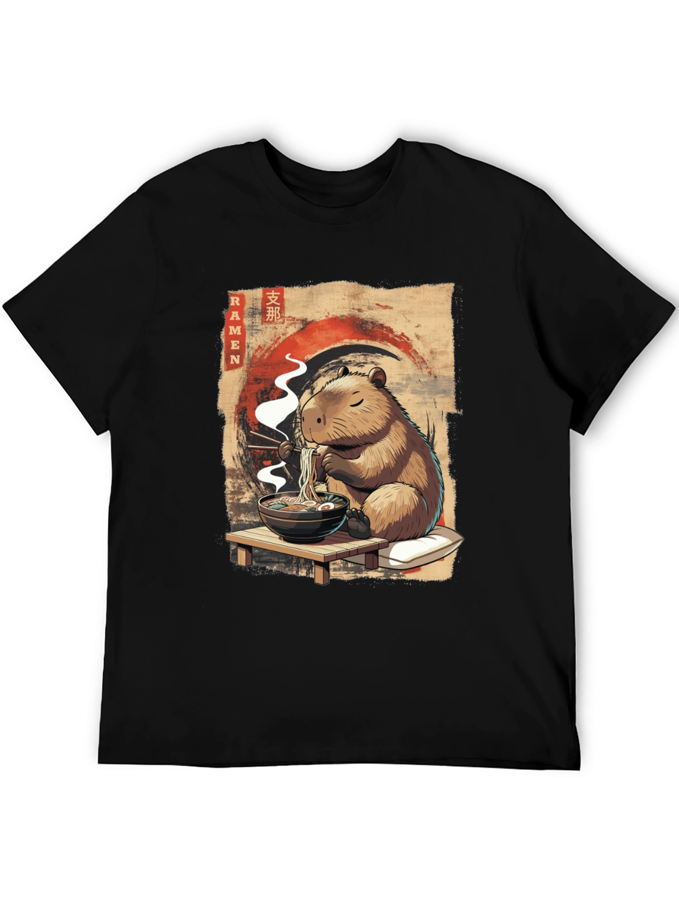 Capybara Ramen T-Shirt - Cute Anime Style