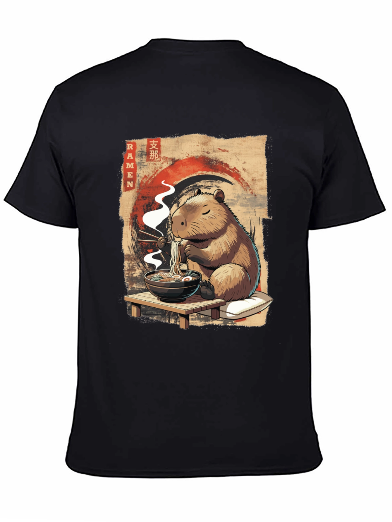 Capybara Ramen T-Shirt - Cute Anime Style