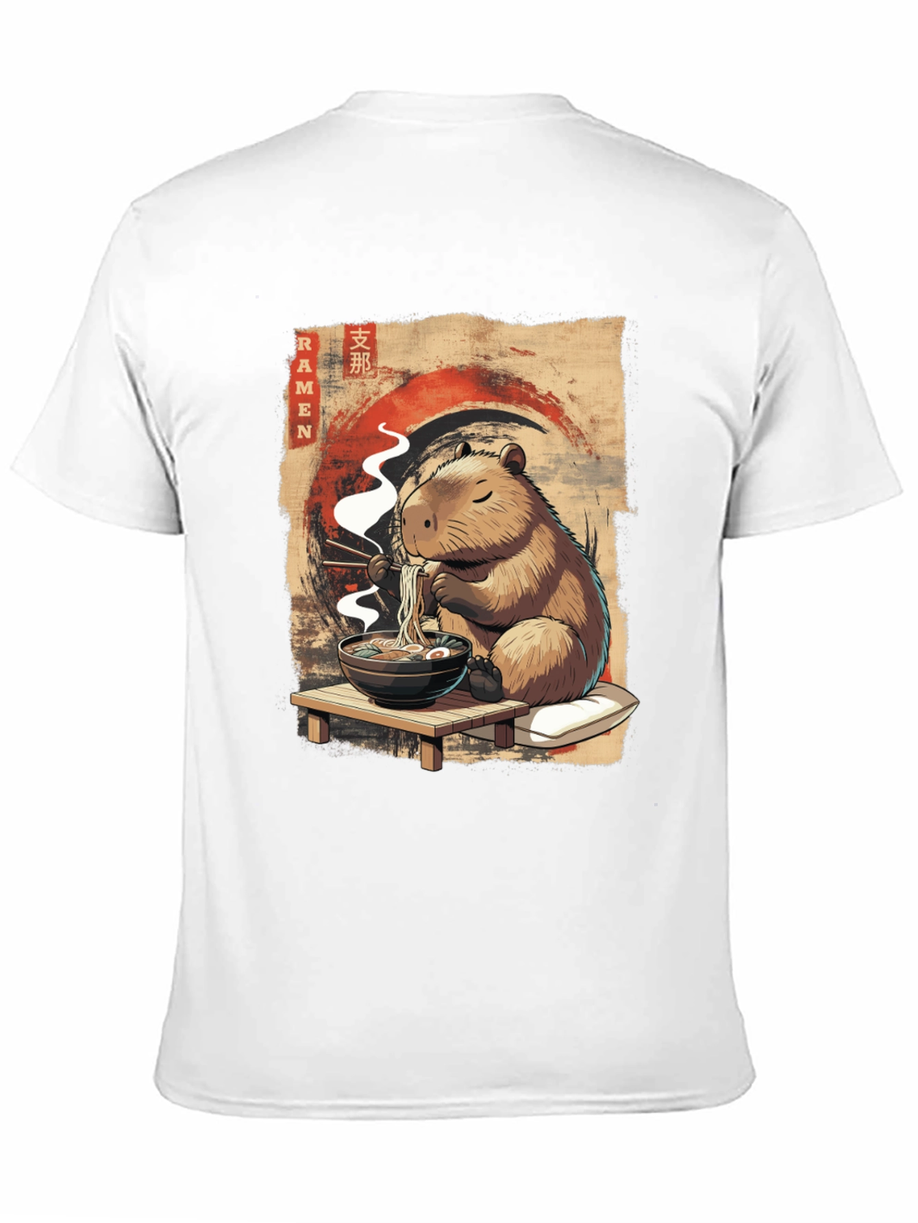Capybara Ramen T-Shirt - Cute Anime Style