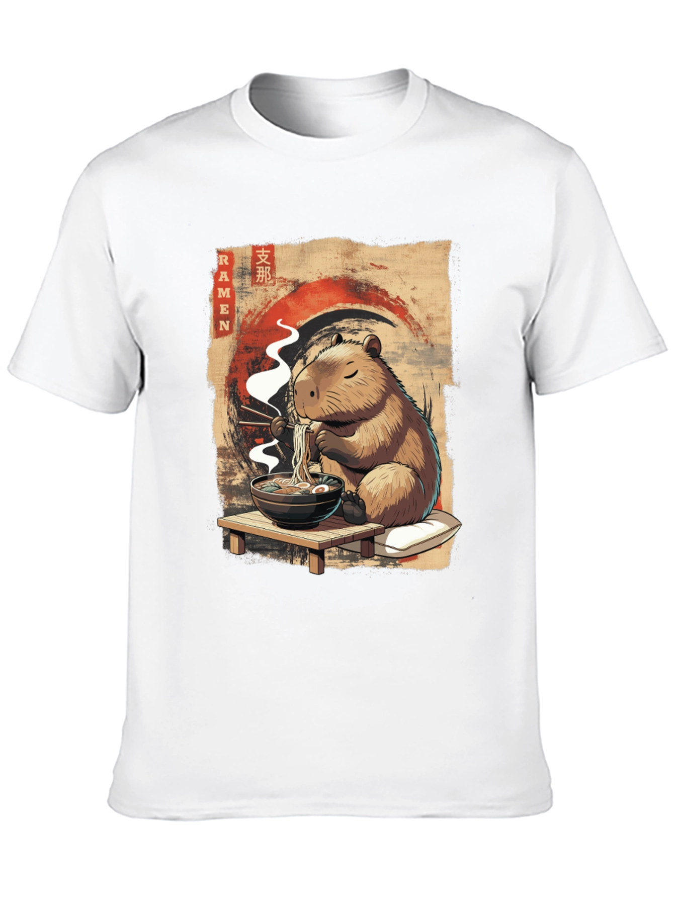 Capybara Ramen T-Shirt - Cute Anime Style