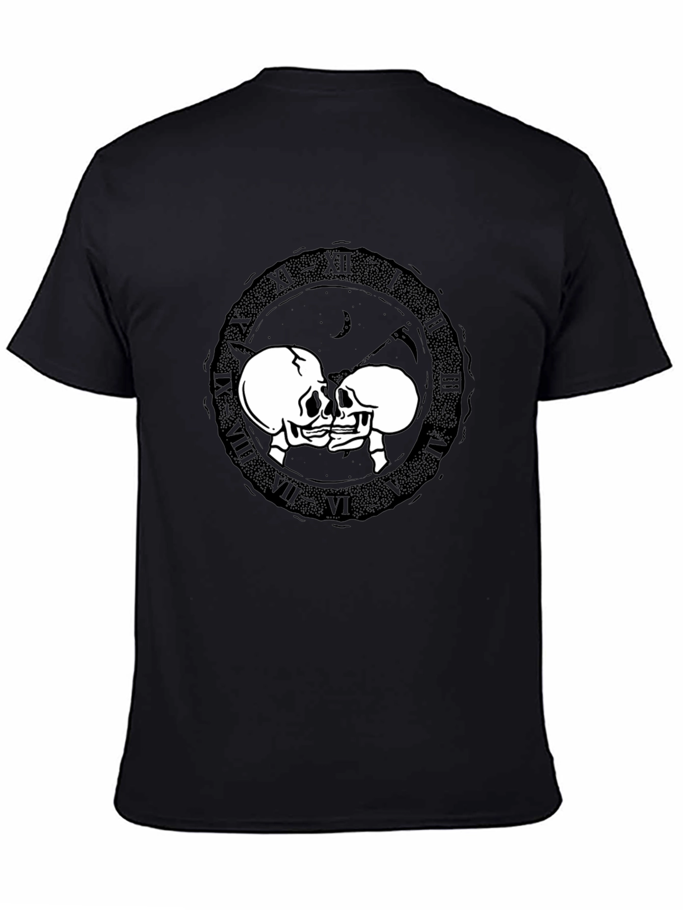 Skull Kiss T-Shirt - Dark Romance Design