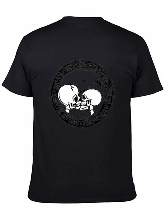 Skull Kiss T-Shirt - Dark Romance Design