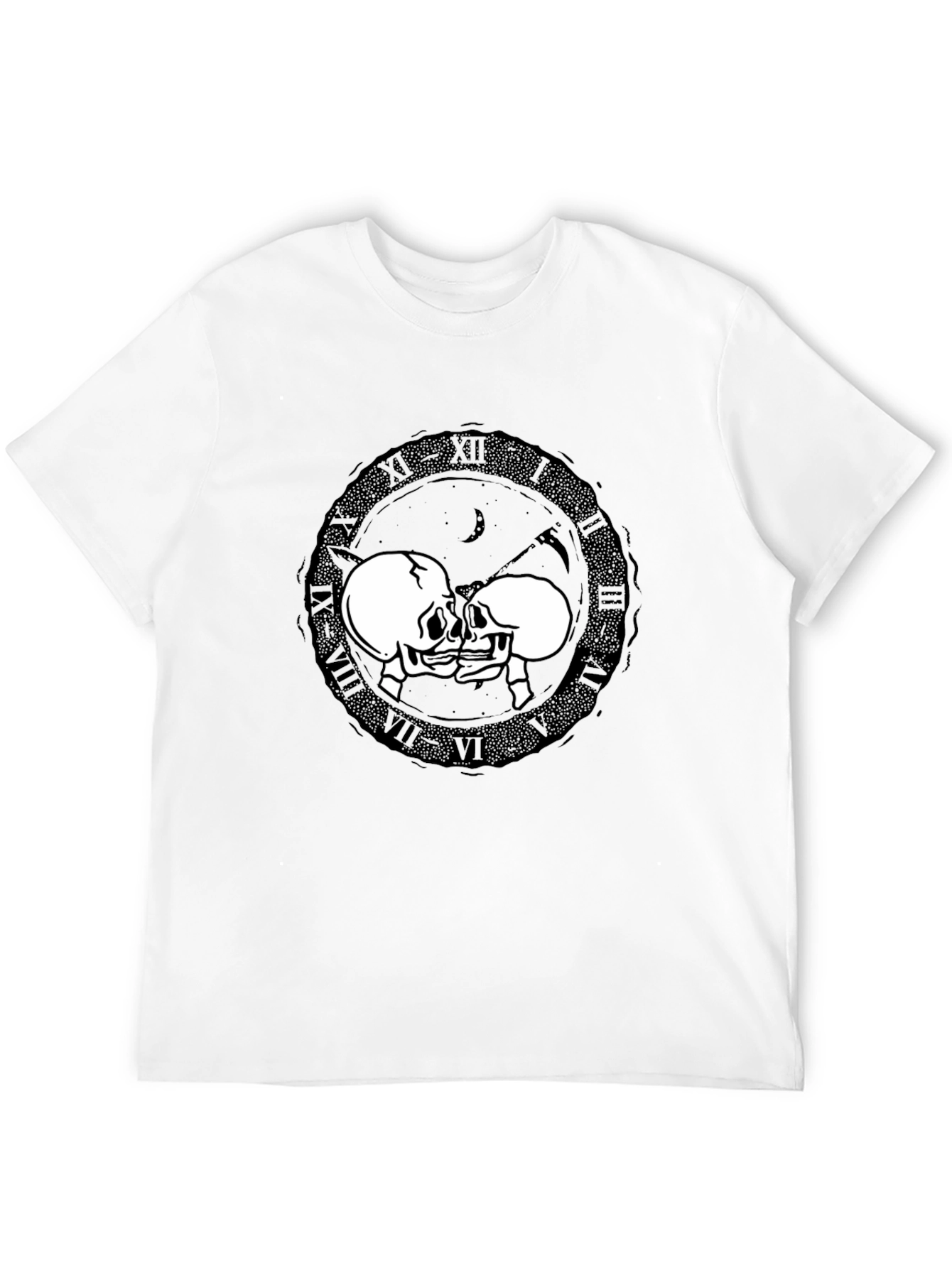 Skull Kiss T-Shirt - Dark Romance Design