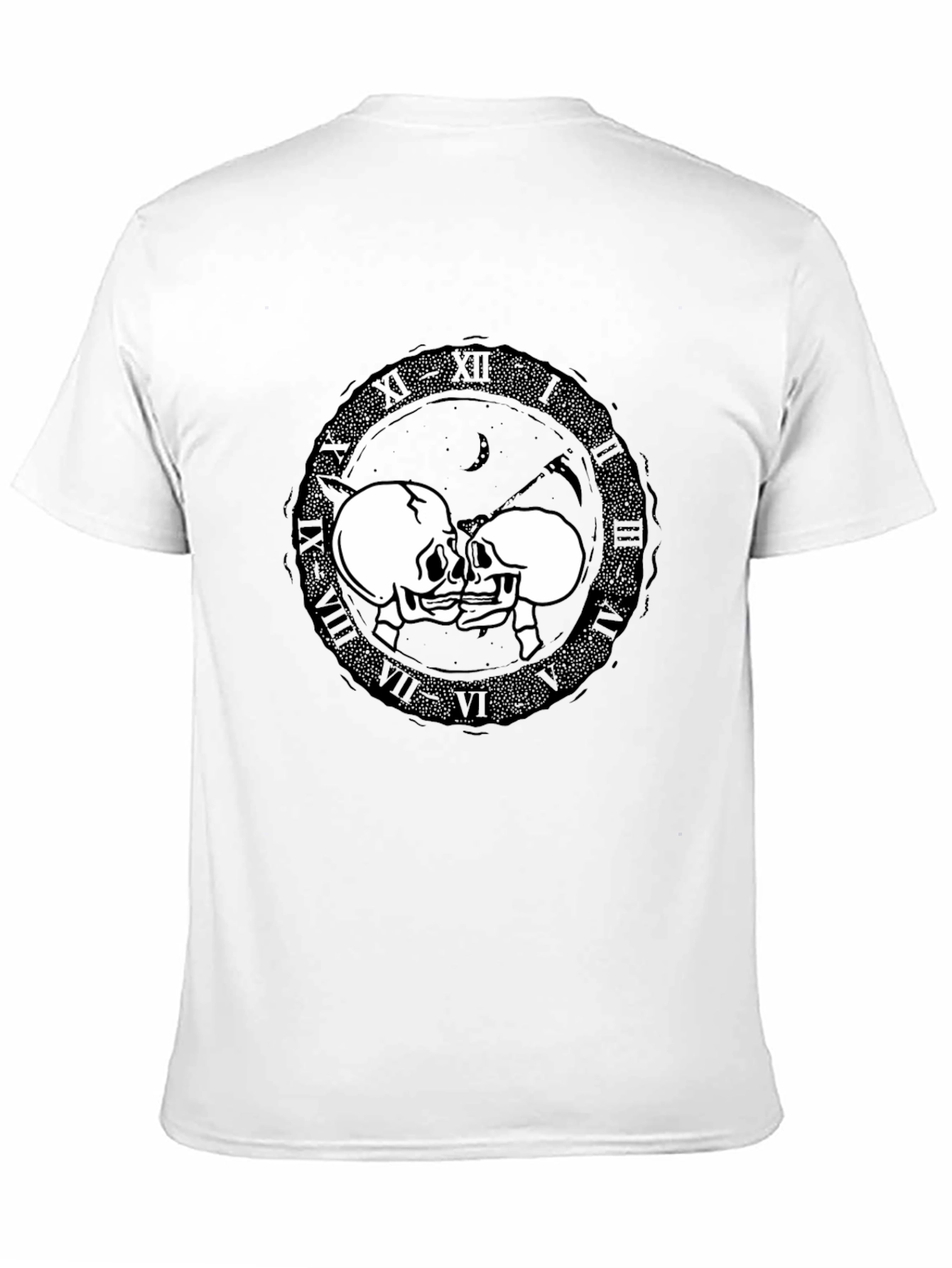 Skull Kiss T-Shirt - Dark Romance Design