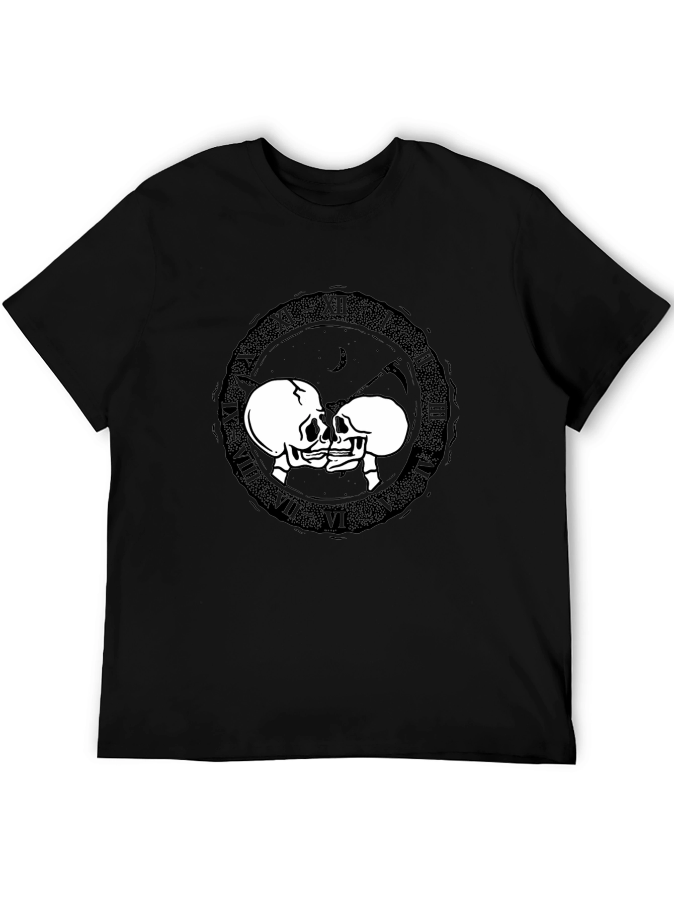 Skull Kiss T-Shirt - Dark Romance Design